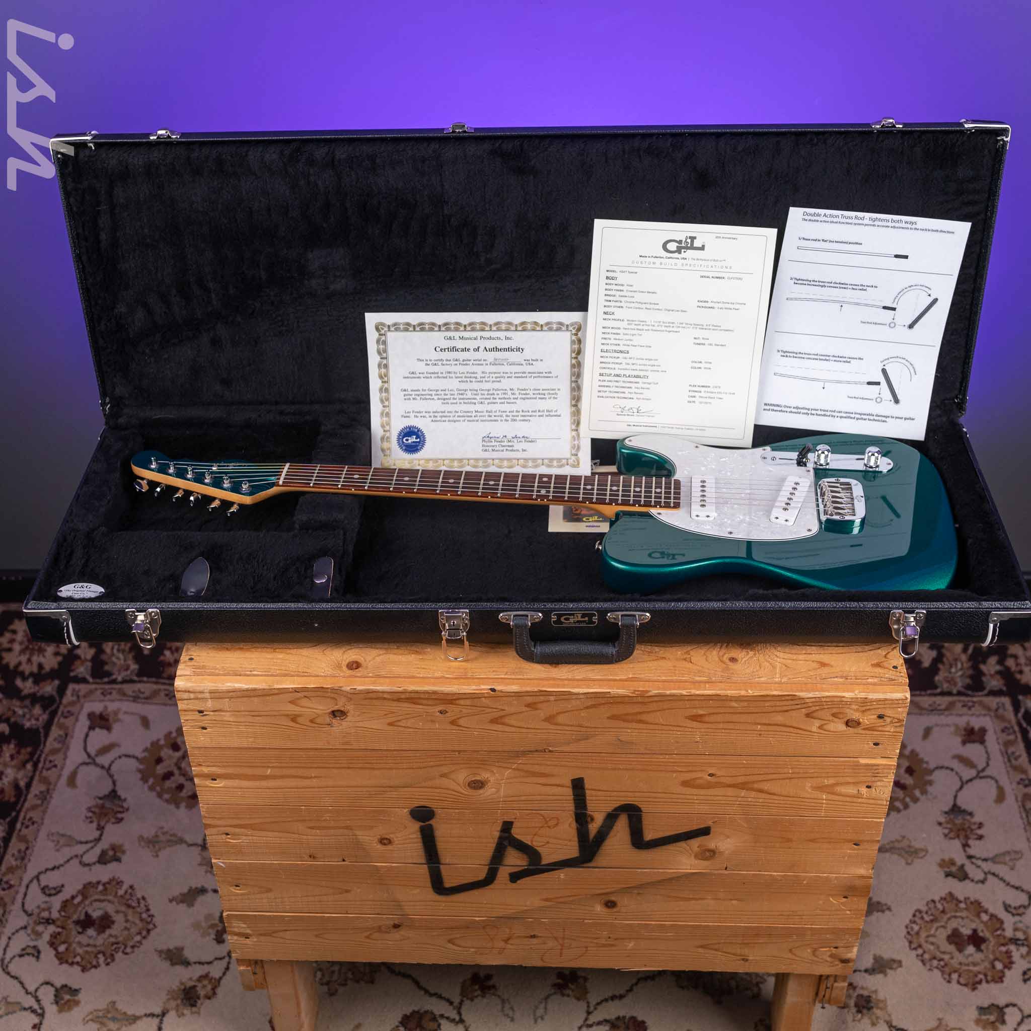 2015 G&L ASAT Special Custom Emerald Green Metallic - Image 11