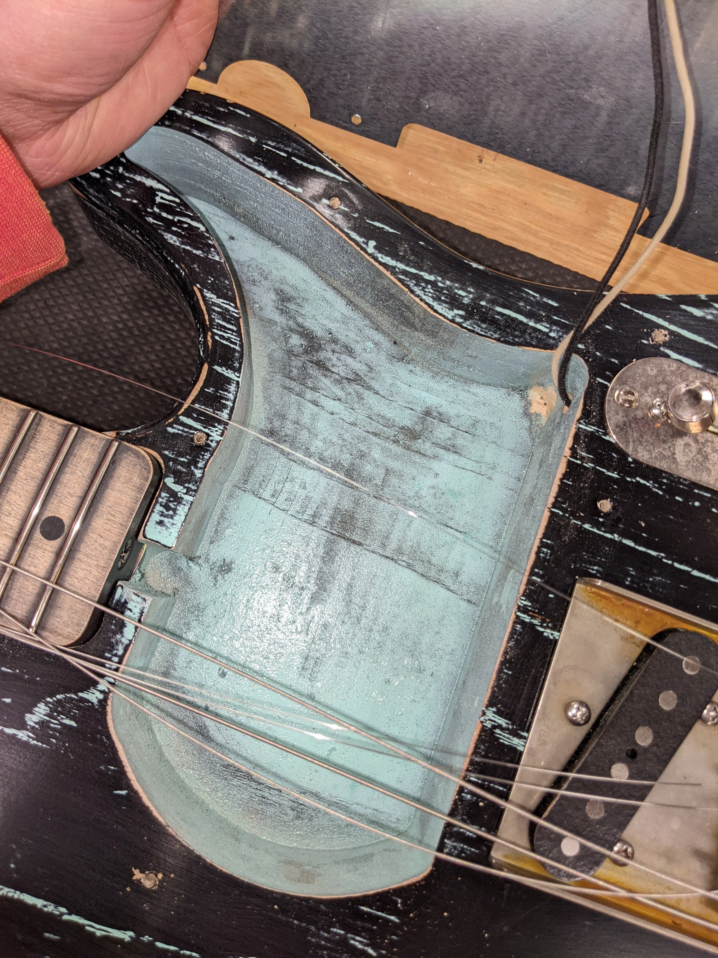 2015 Palir Pinstripe Titan Tele Aged Black/Kelly Green - Image 18