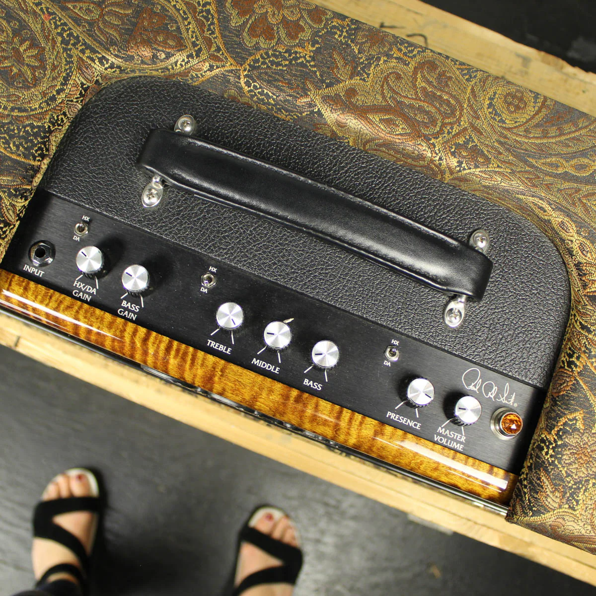 2015 Paul Reed Smith PRS HXDA 50 Watt Amplifier Head Paisley/Amber Flame W/ ROAD CASE - Image 6