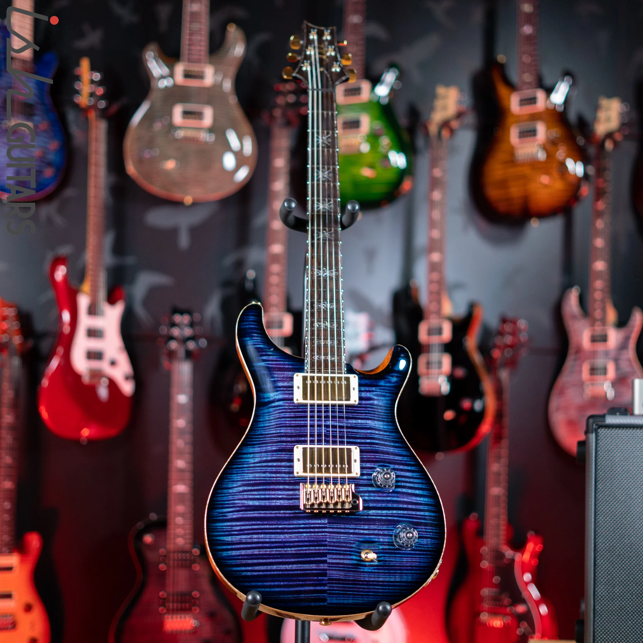 2015 PRS Collection Series IX McCarty Trem Curly Maple Aqua Violet Smoked Burst - Image 2