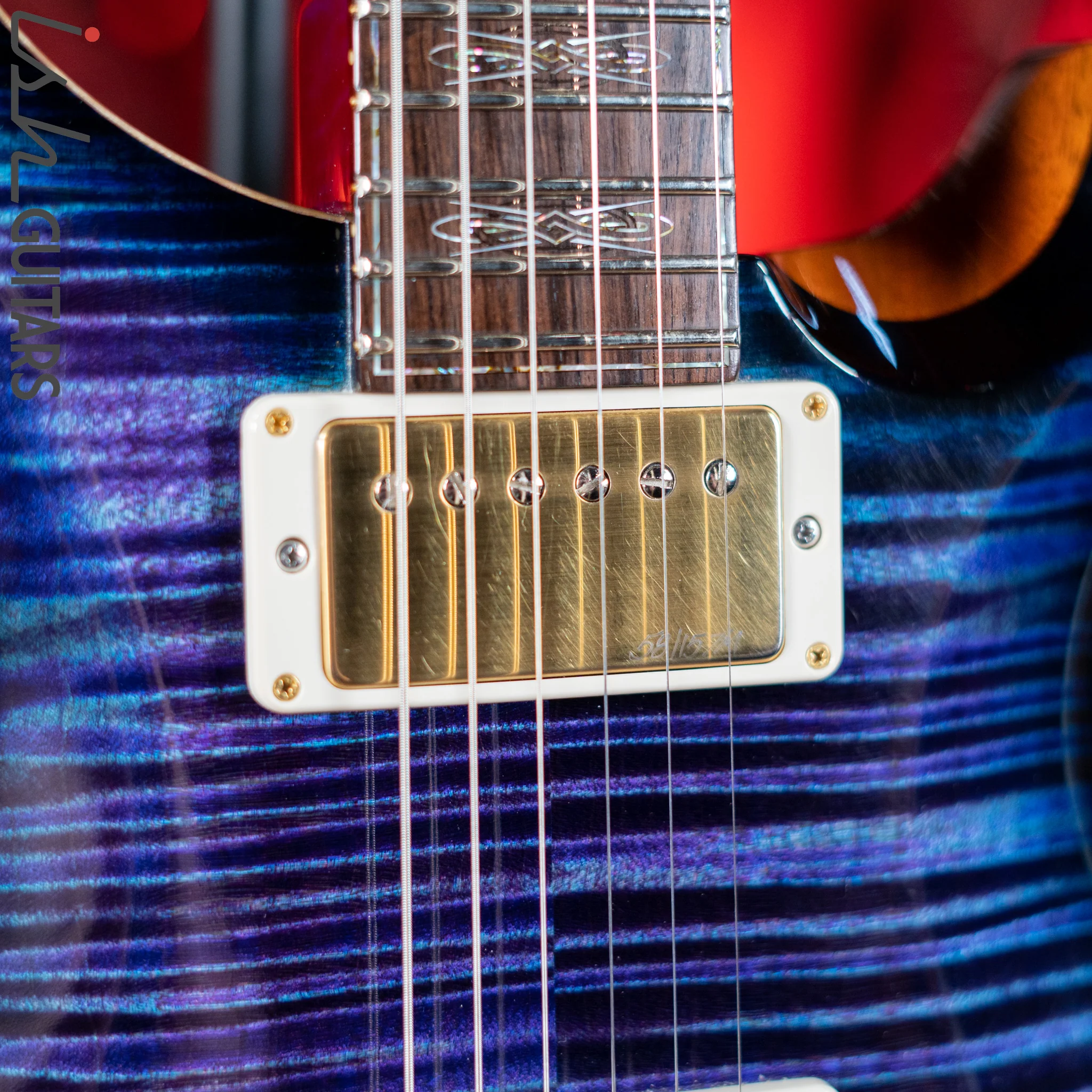 2015 PRS Collection Series IX McCarty Trem Curly Maple Aqua Violet Smoked Burst - Image 8