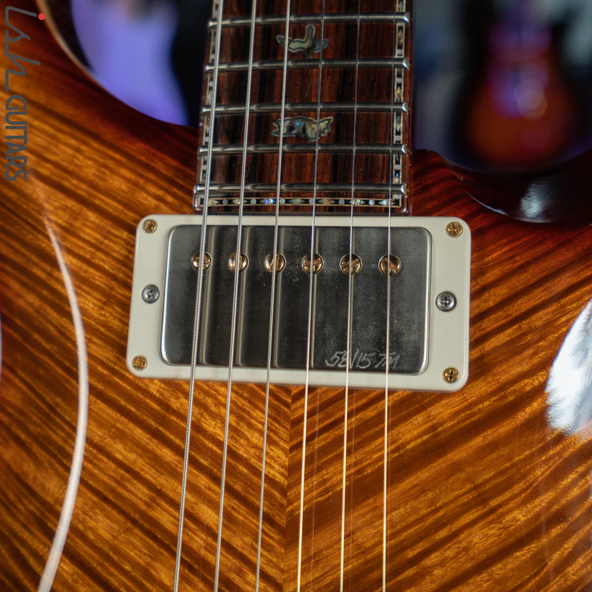 2015 PRS Violin II Private Stock Dark Cherry Burst Curly Maple - Image 17
