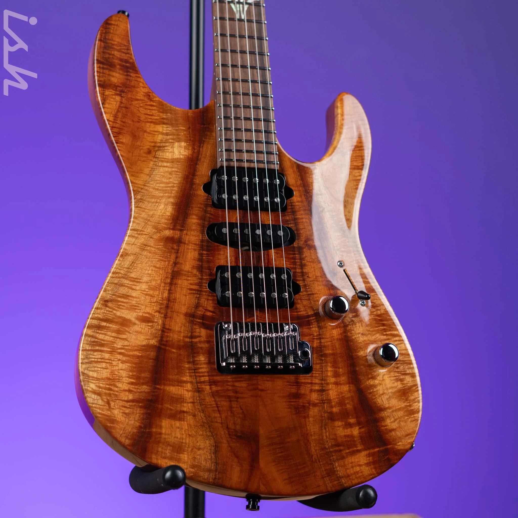 2015 Suhr Modern Carve Top Natural Curl Koa
