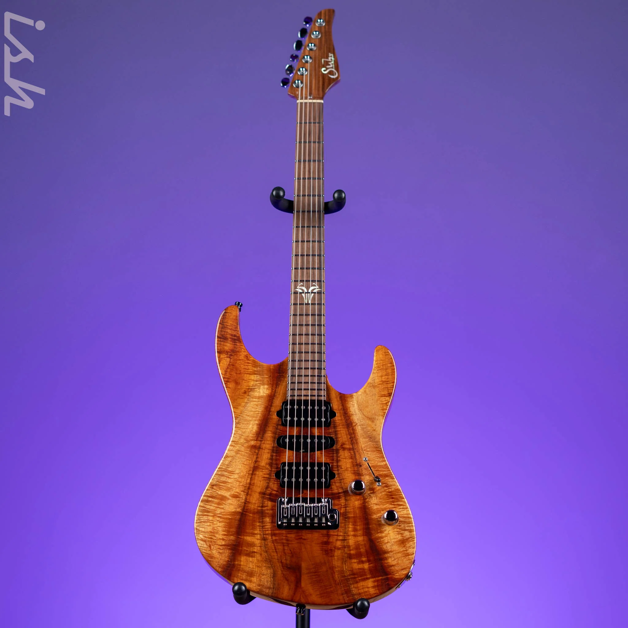 2015 Suhr Modern Carve Top Natural Curl Koa - Image 2