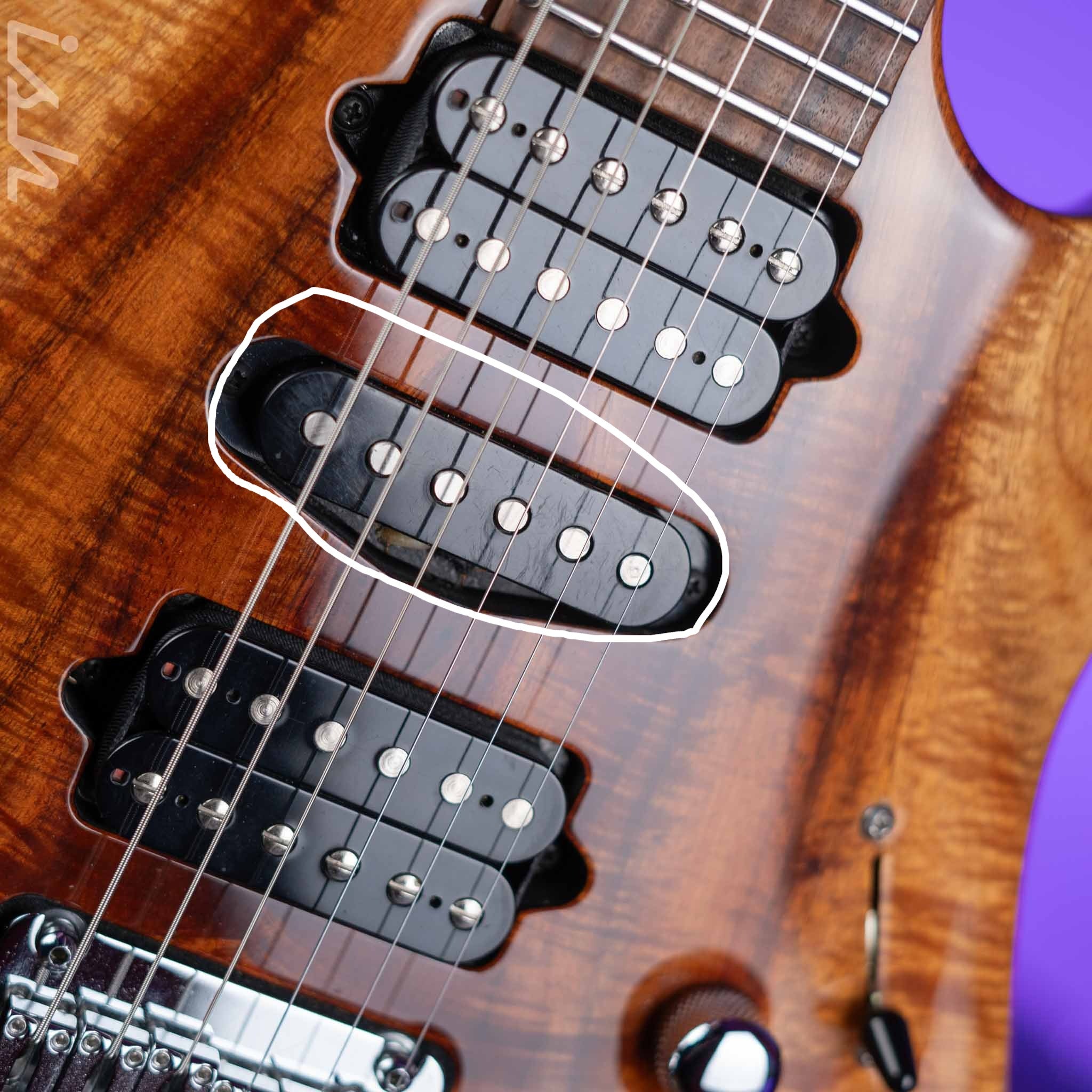 2015 Suhr Modern Carve Top Natural Curl Koa - Image 8
