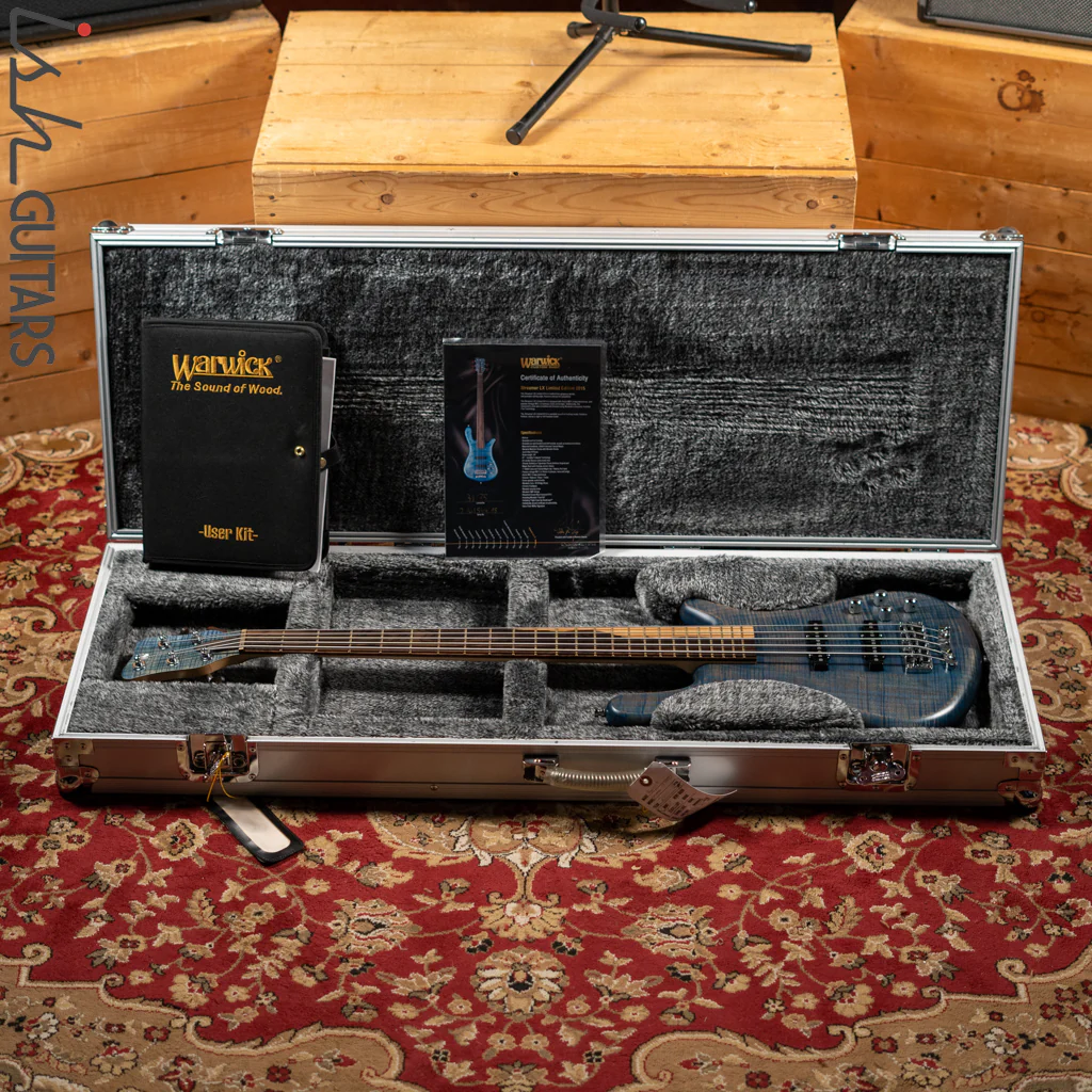 2015 Warwick Streamer LX Limited Edition Bleached Ocean Blue - Image 14