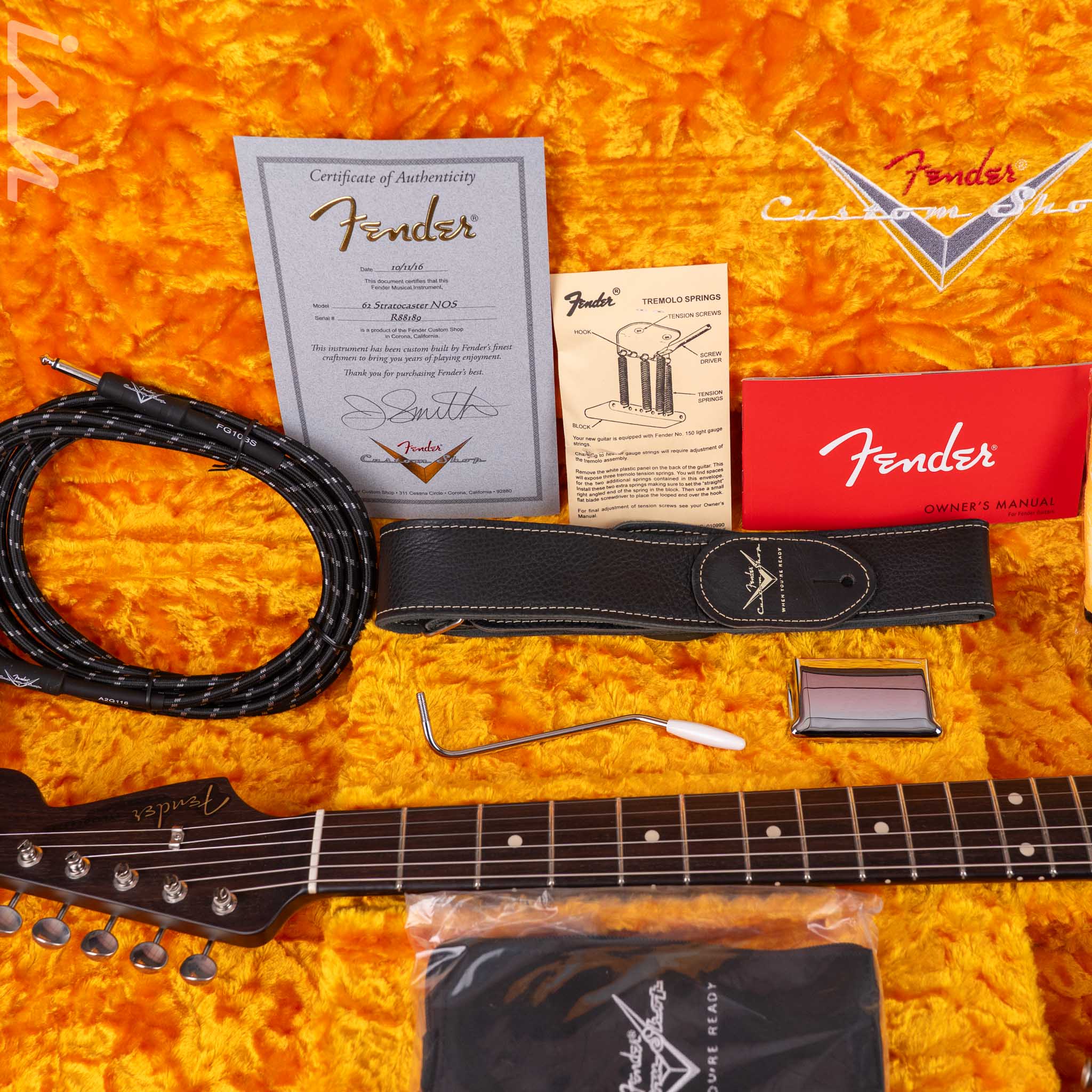 2016 Fender Custom Shop Masterbuilt 62 Rosewood Stratocaster NOS by Jason Smith - Image 21