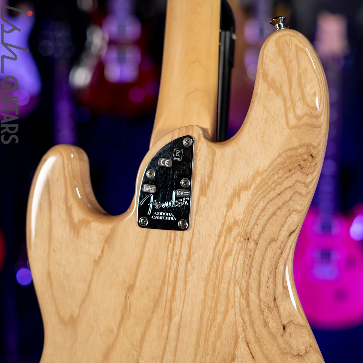 2016 Fender Jazz Bass Elite Natural Ash 4-String - Image 12
