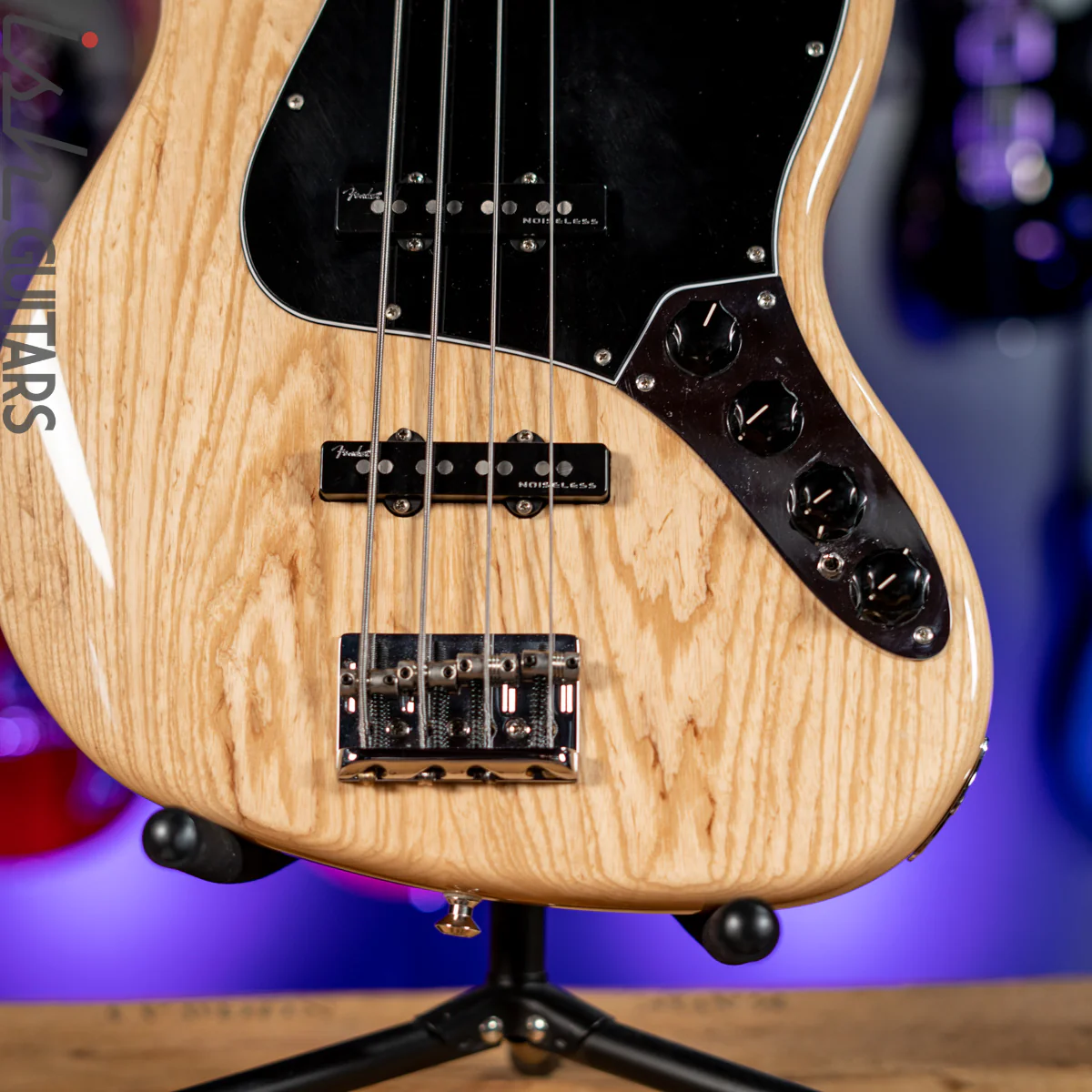 2016 Fender Jazz Bass Elite Natural Ash 4-String - Image 4