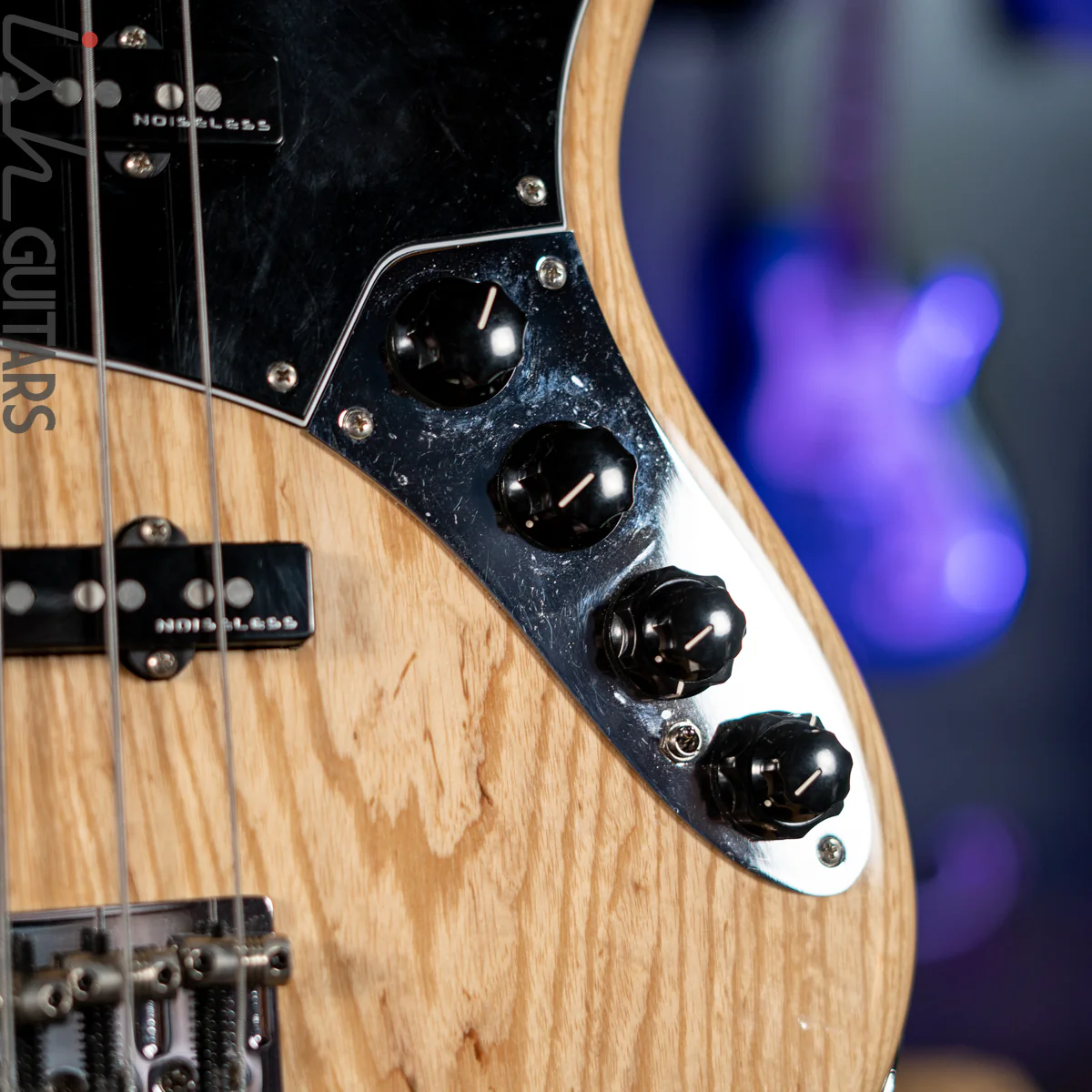 2016 Fender Jazz Bass Elite Natural Ash 4-String - Image 7
