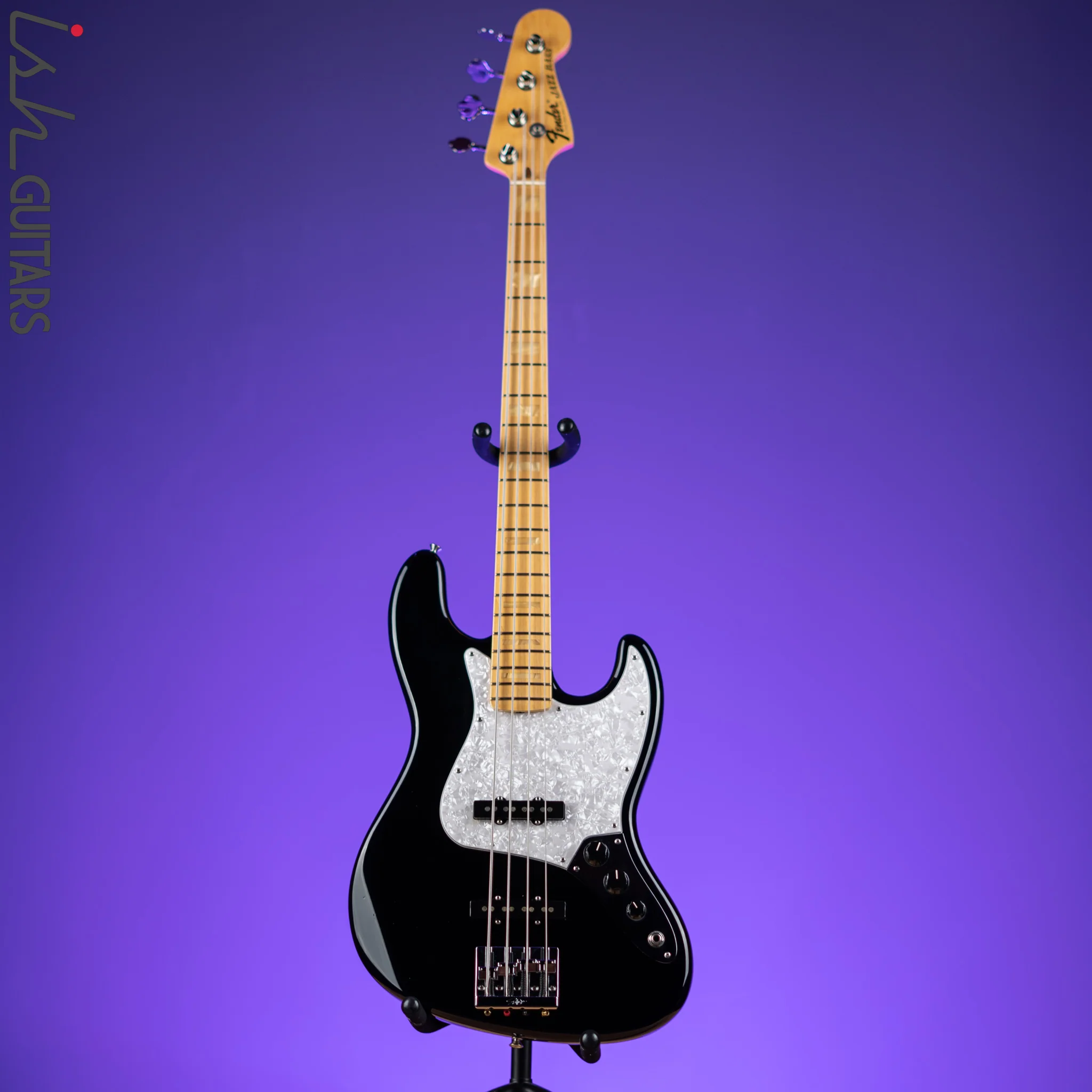 2016 Fender USA Geddy Lee Jazz Bass Black - Image 2