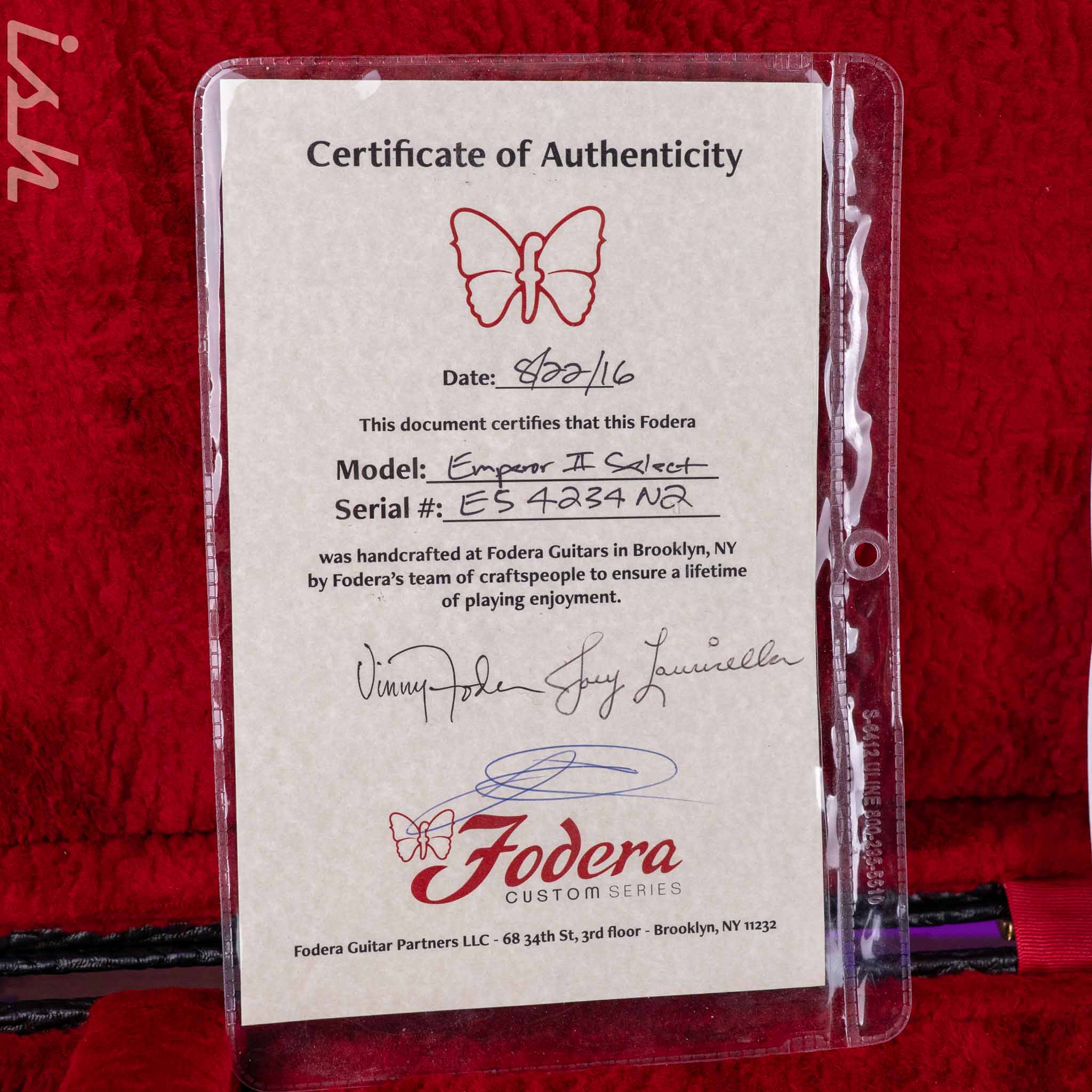 2016 Fodera Emperor II 5 Elite Neck Through Natural - Image 22