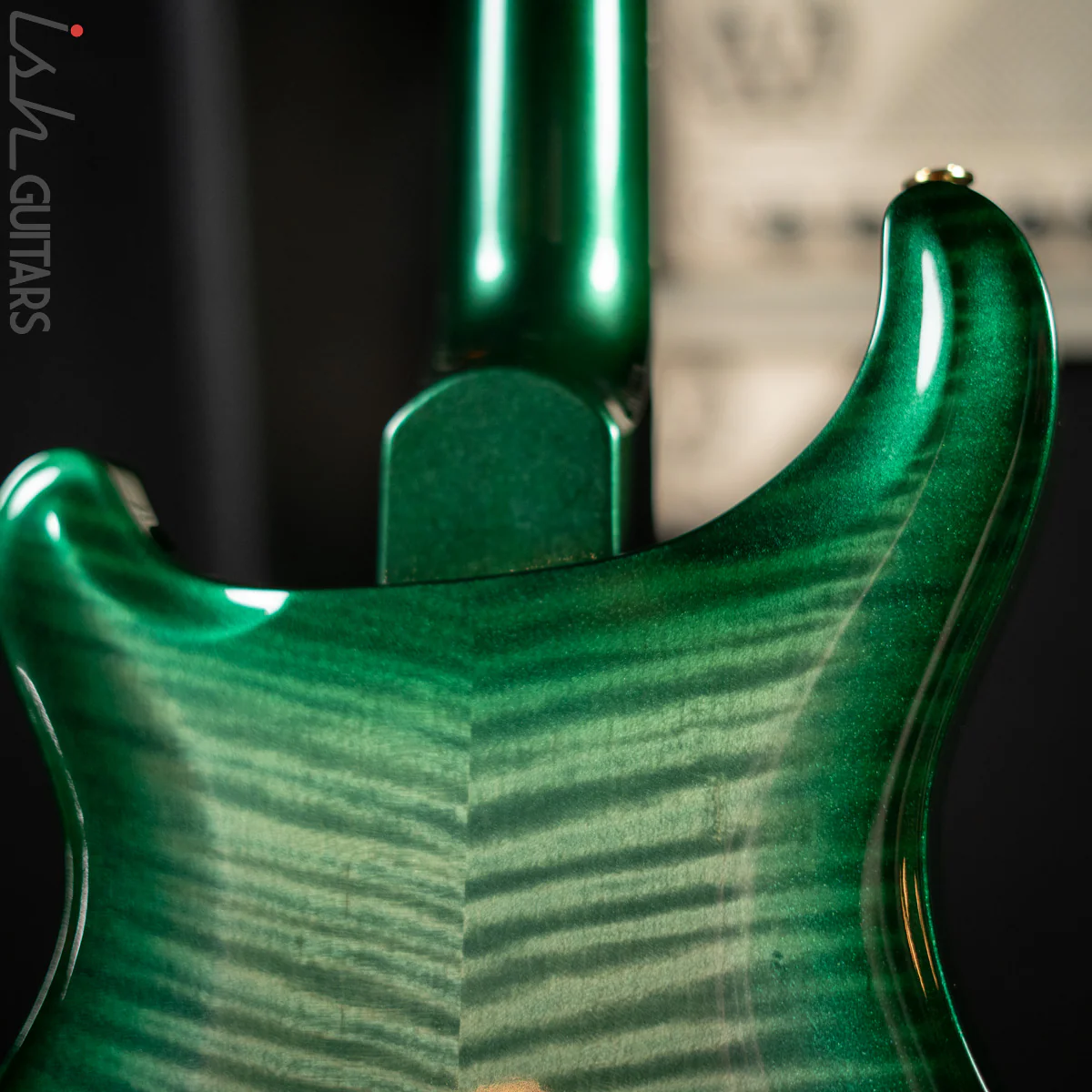 2016 PRS Hollowbody II Piezo Trampas Green Metallic Burst 10 Top - Image 9