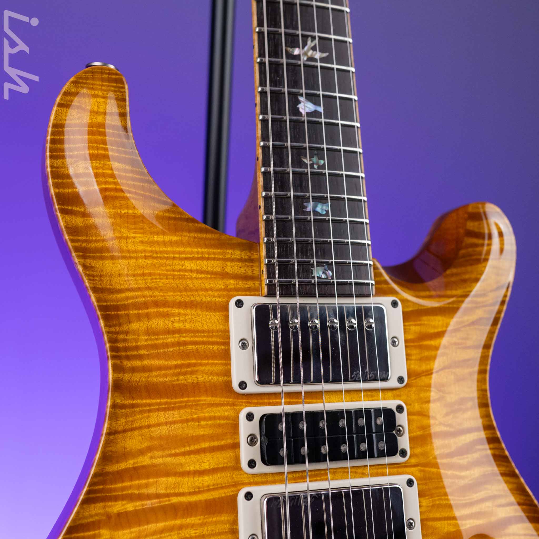 2016 PRS Private Stock Super Eagle Semi-Hollow Limited 1 of 100 John Mayer McCarty Tobacco with Smoked Burst - Image 3