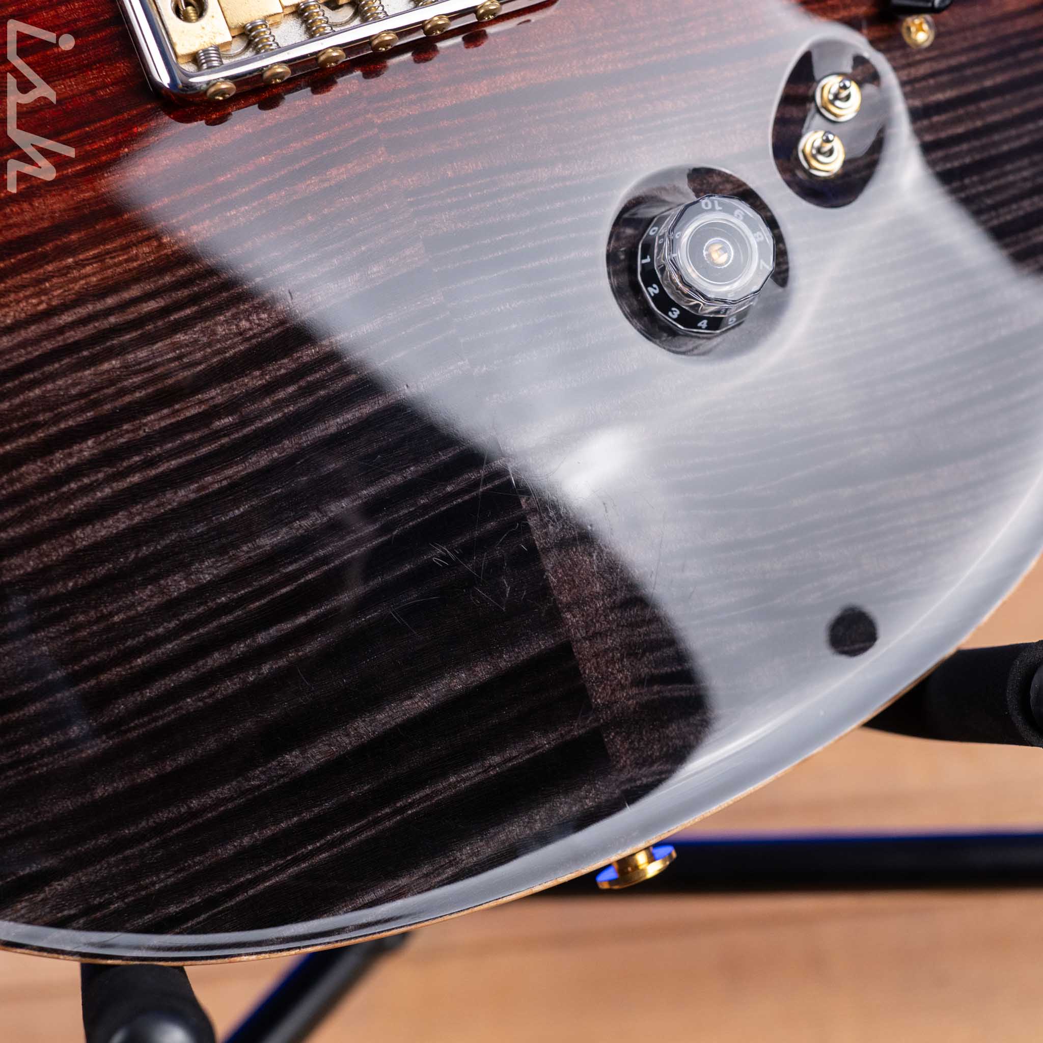 2016 PRS Wood Library Custom 24-08 10-Top Grey Black to Fire Red Fade - Image 7