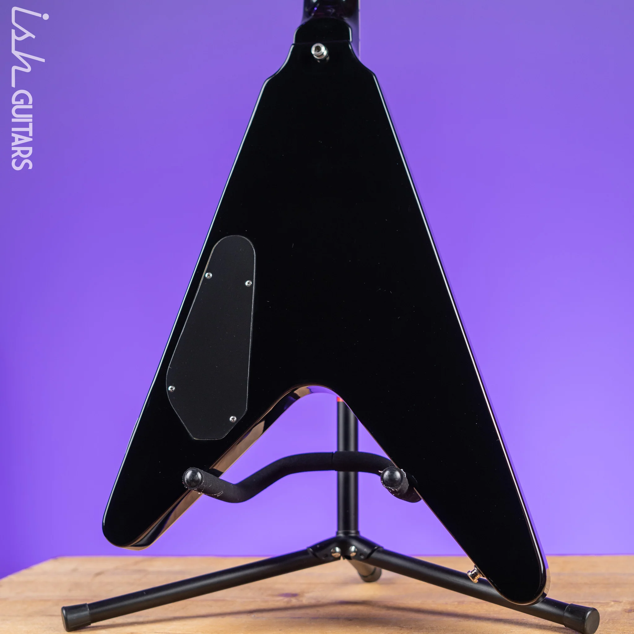2016 Reverend Volcano RA Flying V Black - Image 11