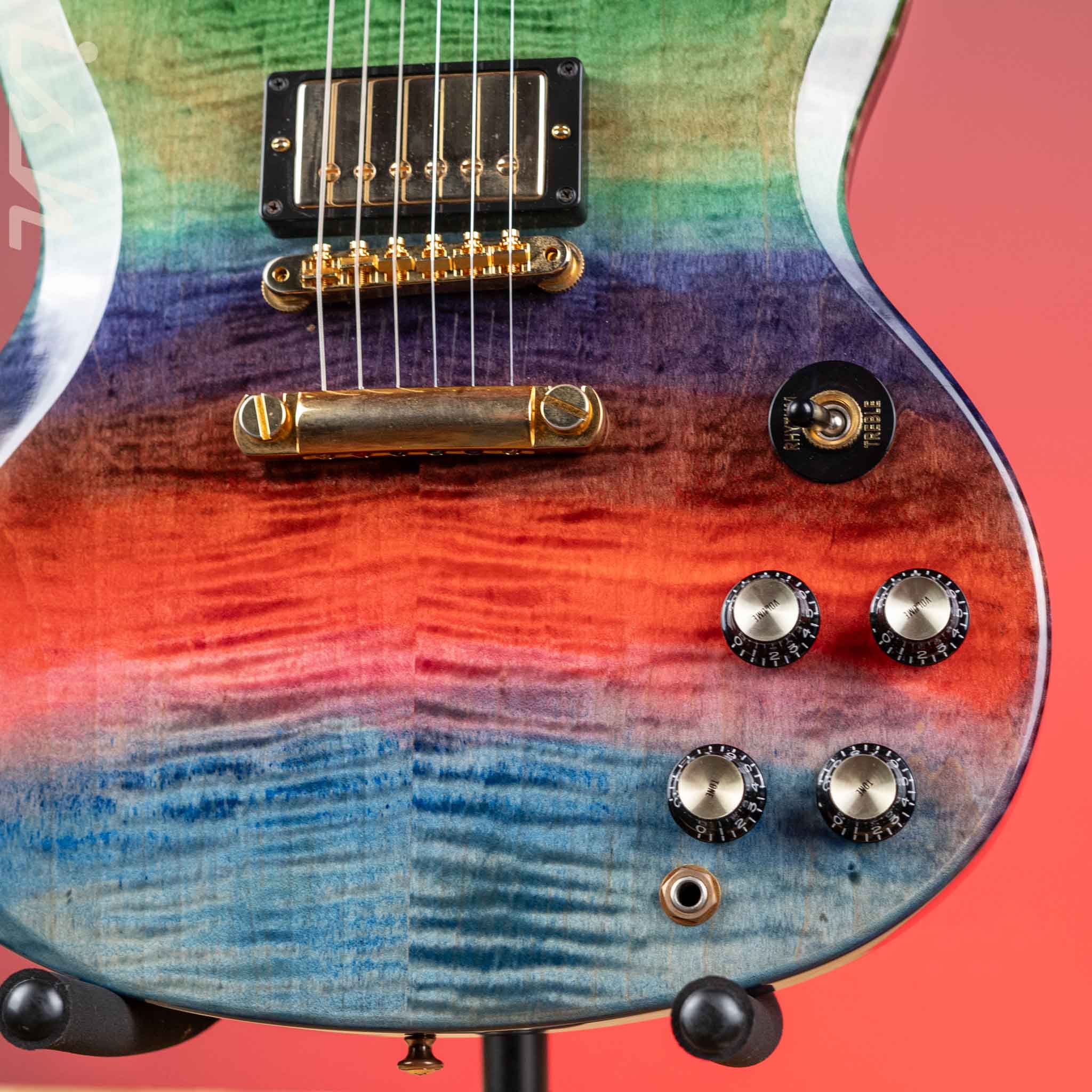 2017/2018 Gibson Custom Shop SG Elegant Flamed Maple Aurora Borealis - Image 4