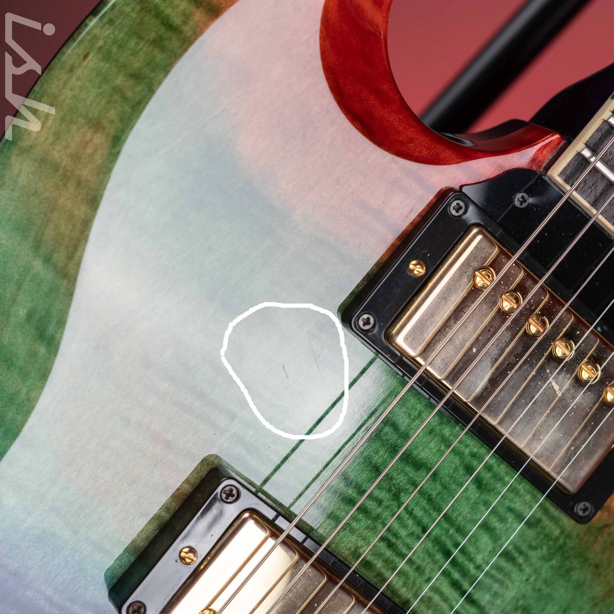 2017/2018 Gibson Custom Shop SG Elegant Flamed Maple Aurora Borealis - Image 5