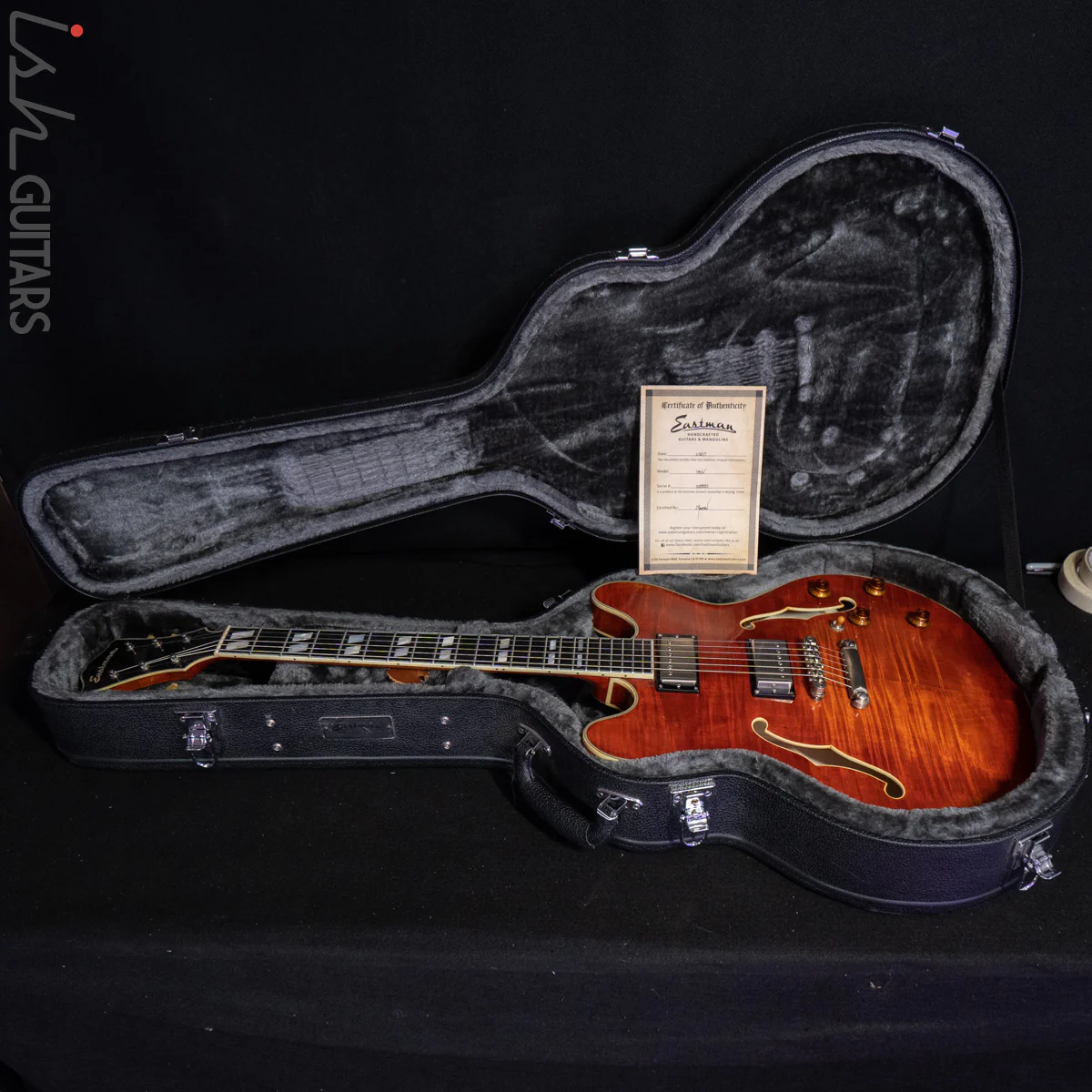 2017 Eastman T59/V Thinline Antique Amber - Image 16