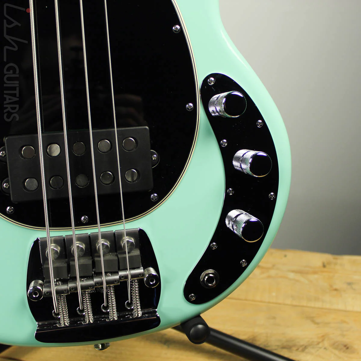 2017 Ernie Ball Music Man StingRay 4 Old Smoothie Mint Green - Image 4