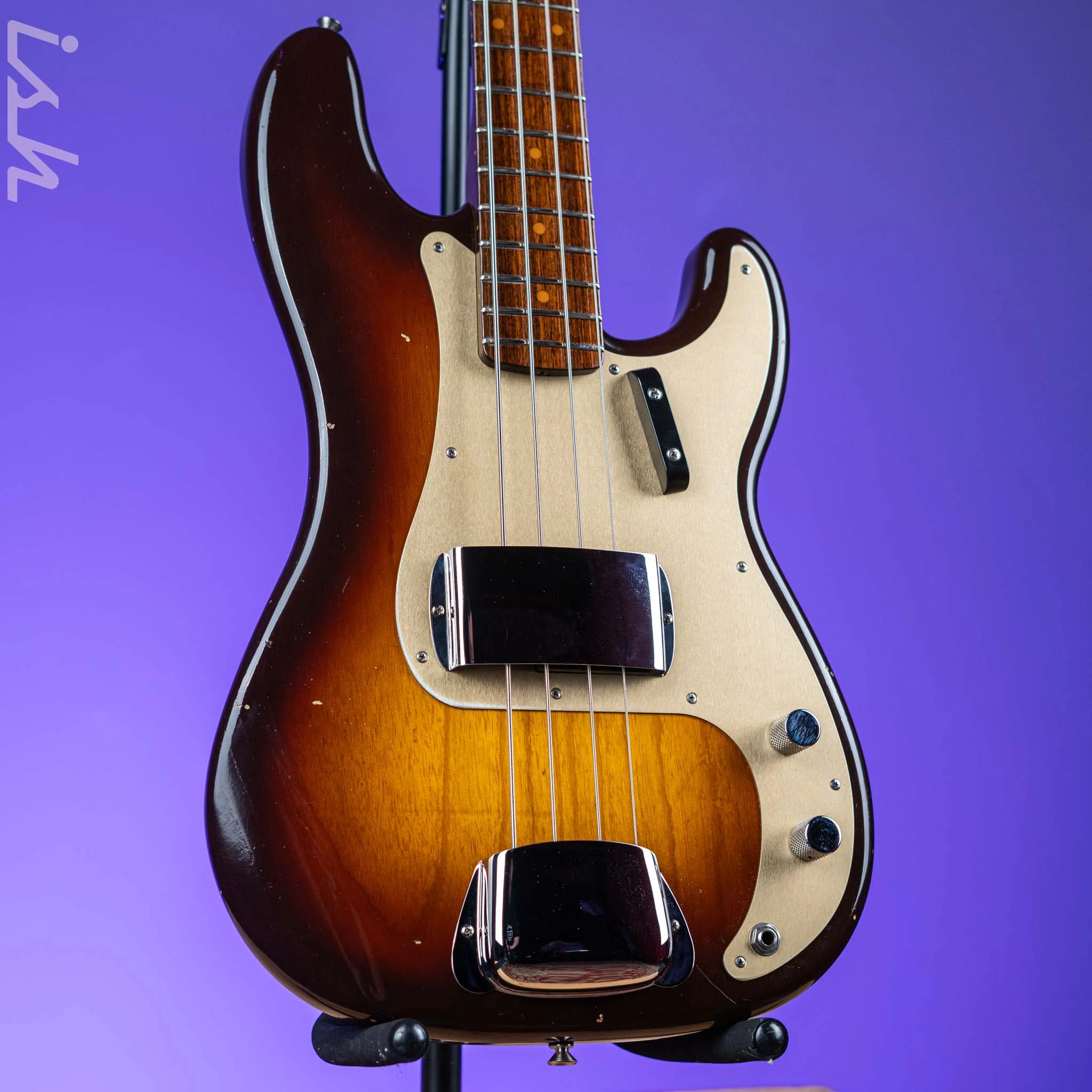 2017 Fender Custom Shop Relic 1957 P Bass Journeyman 2-Tone Sunburst RW Neck