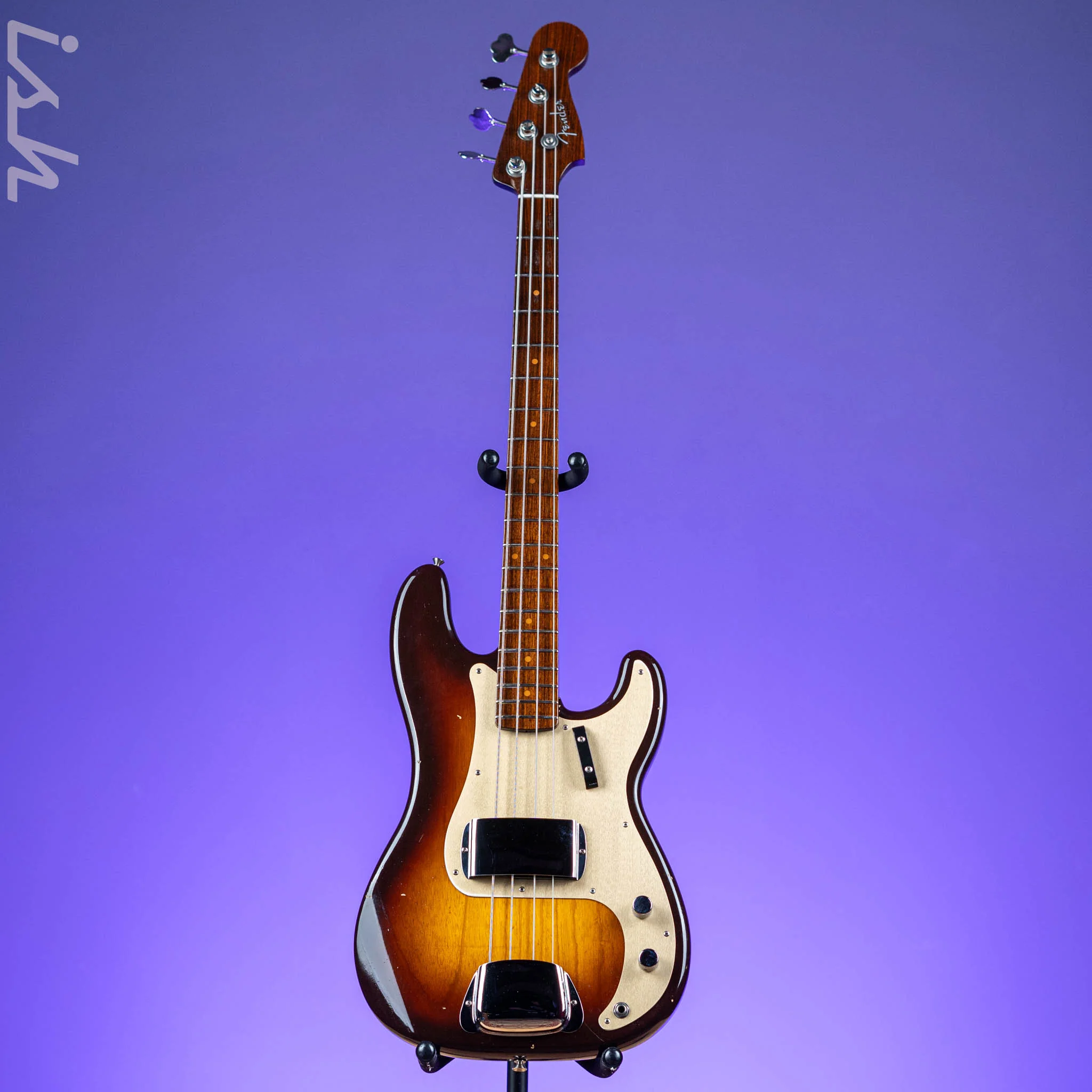 2017 Fender Custom Shop Relic 1957 P Bass Journeyman 2-Tone Sunburst RW Neck - Image 2