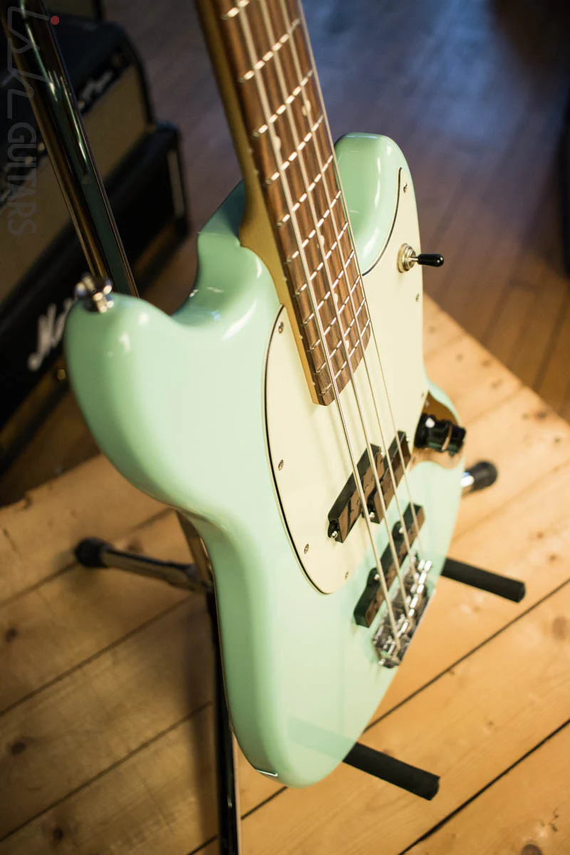 2017 Fender PJ Mustang Bass Daphne Blue - Image 6