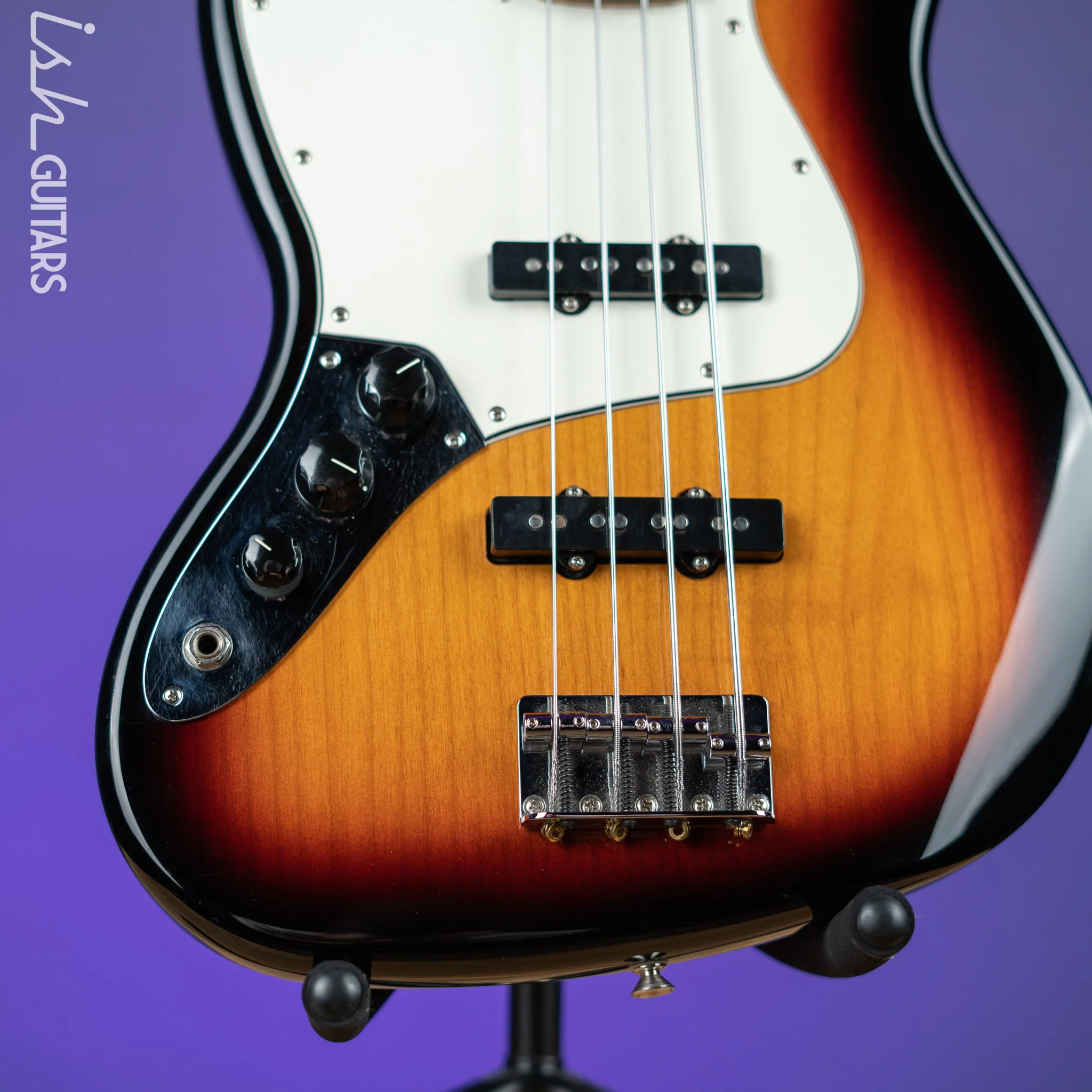 2017 Fender Lefty Player Jazz Bass Sunburst - Image 4