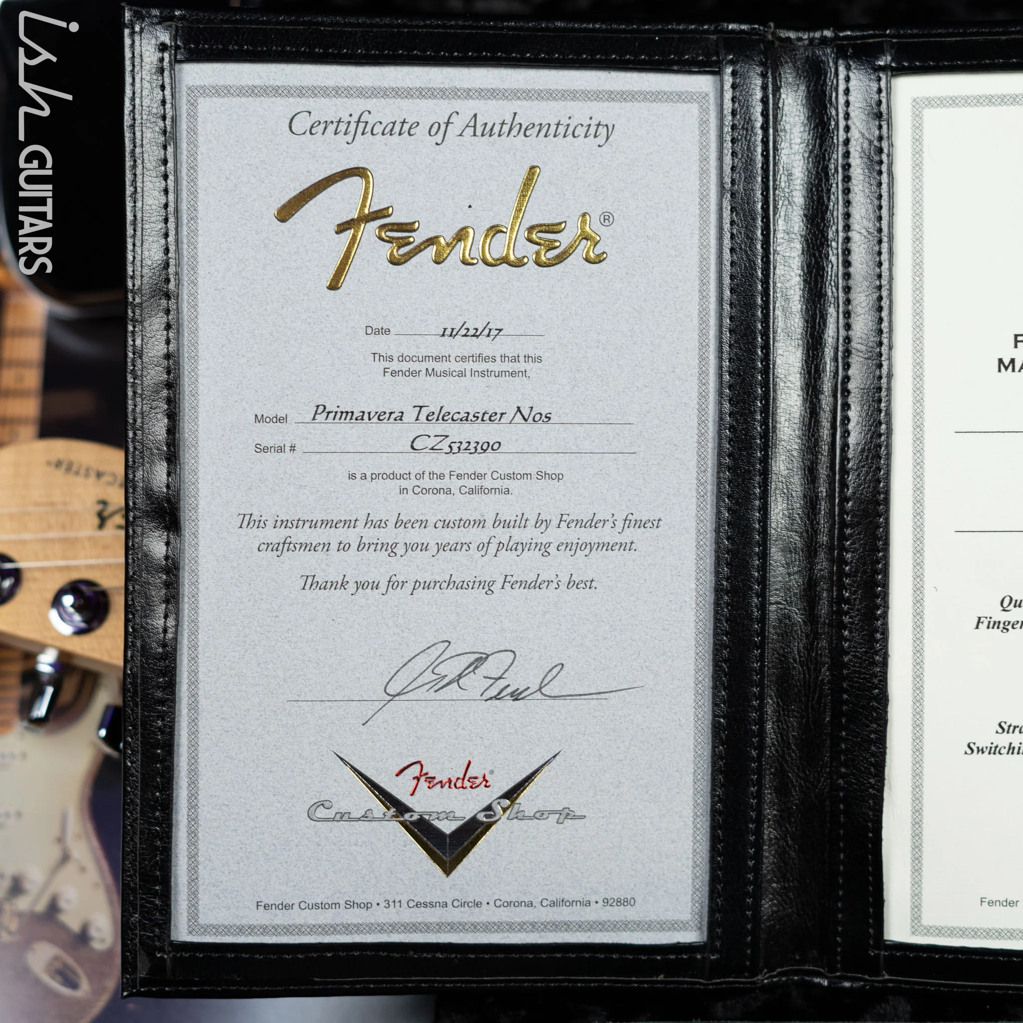 2017 Fender Masterbuilt Greg Fessler Custom Shop Primavera Telecaster Madison Roy Artwork - Image 17