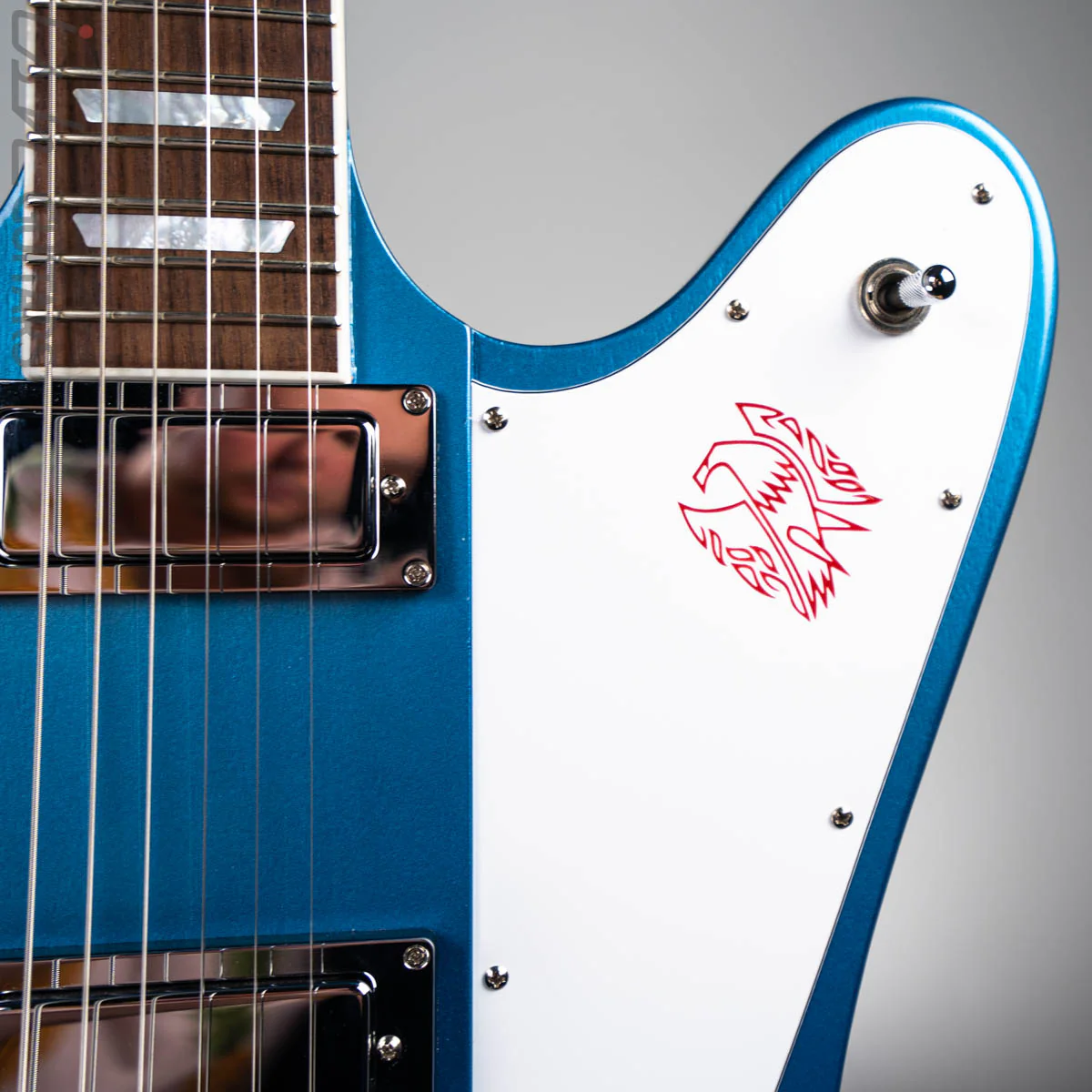 2017 Gibson Firebird HP High Performance Pelham Blue - Image 4