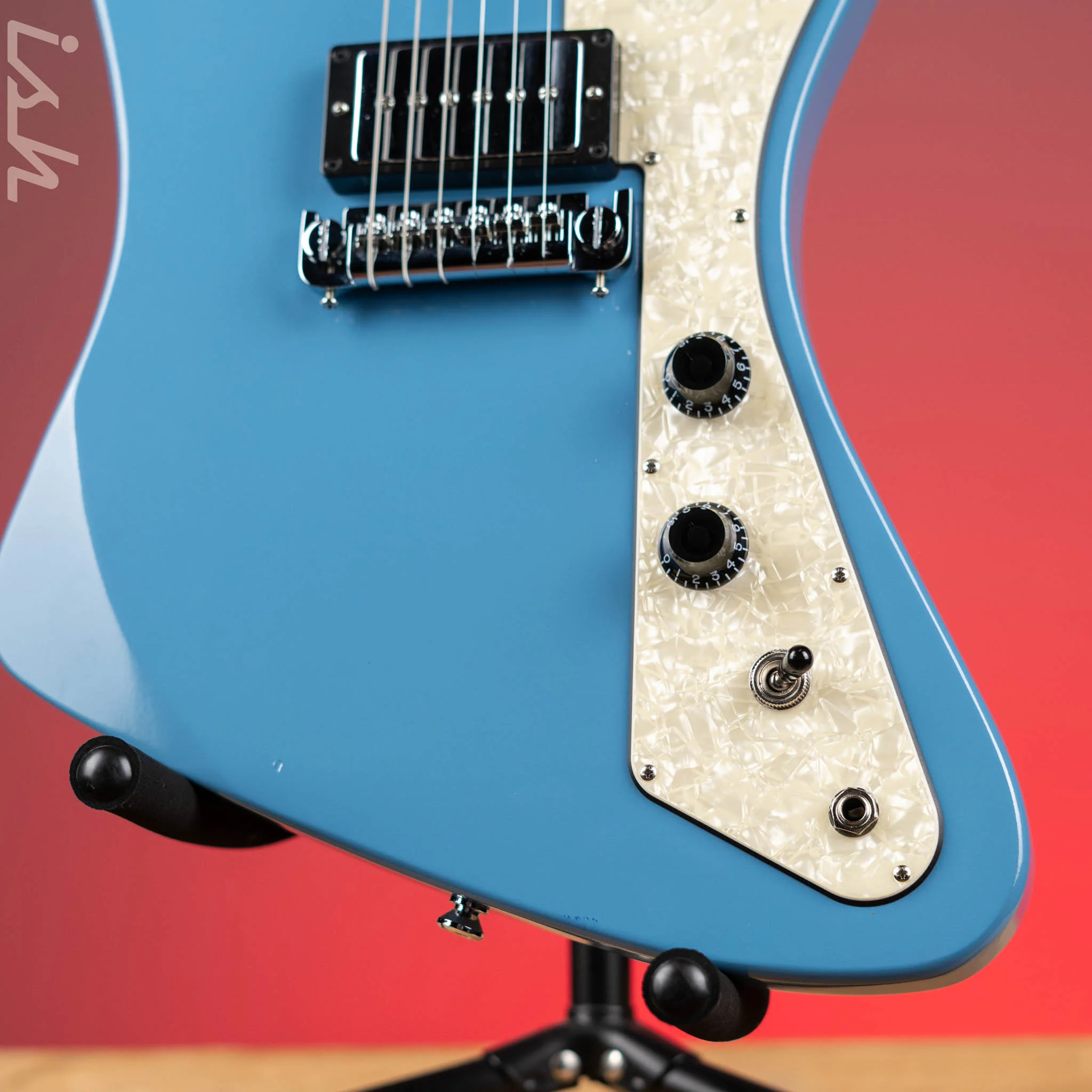 2017 Gibson Firebird Zero Electric Guitar Pelham Blue - Image 4