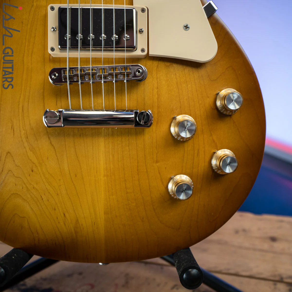 2017 Gibson Les Paul Tribute T Faded Honey Burst - Image 4