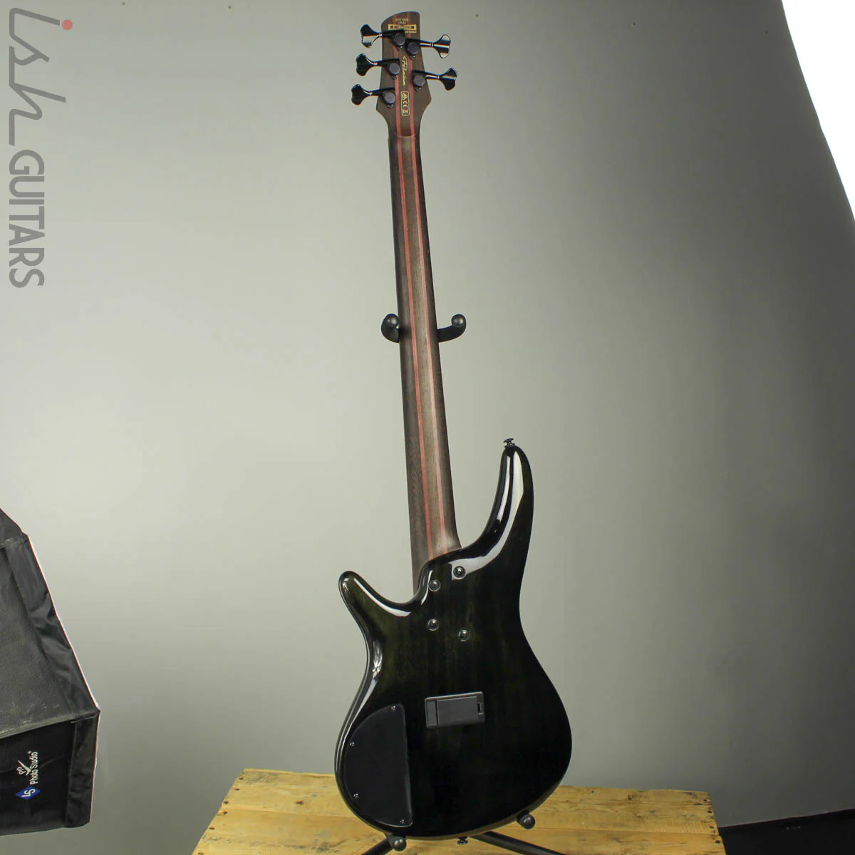 2017 Ibanez 1705BE 5-String Bass Poplar Burl - Image 6