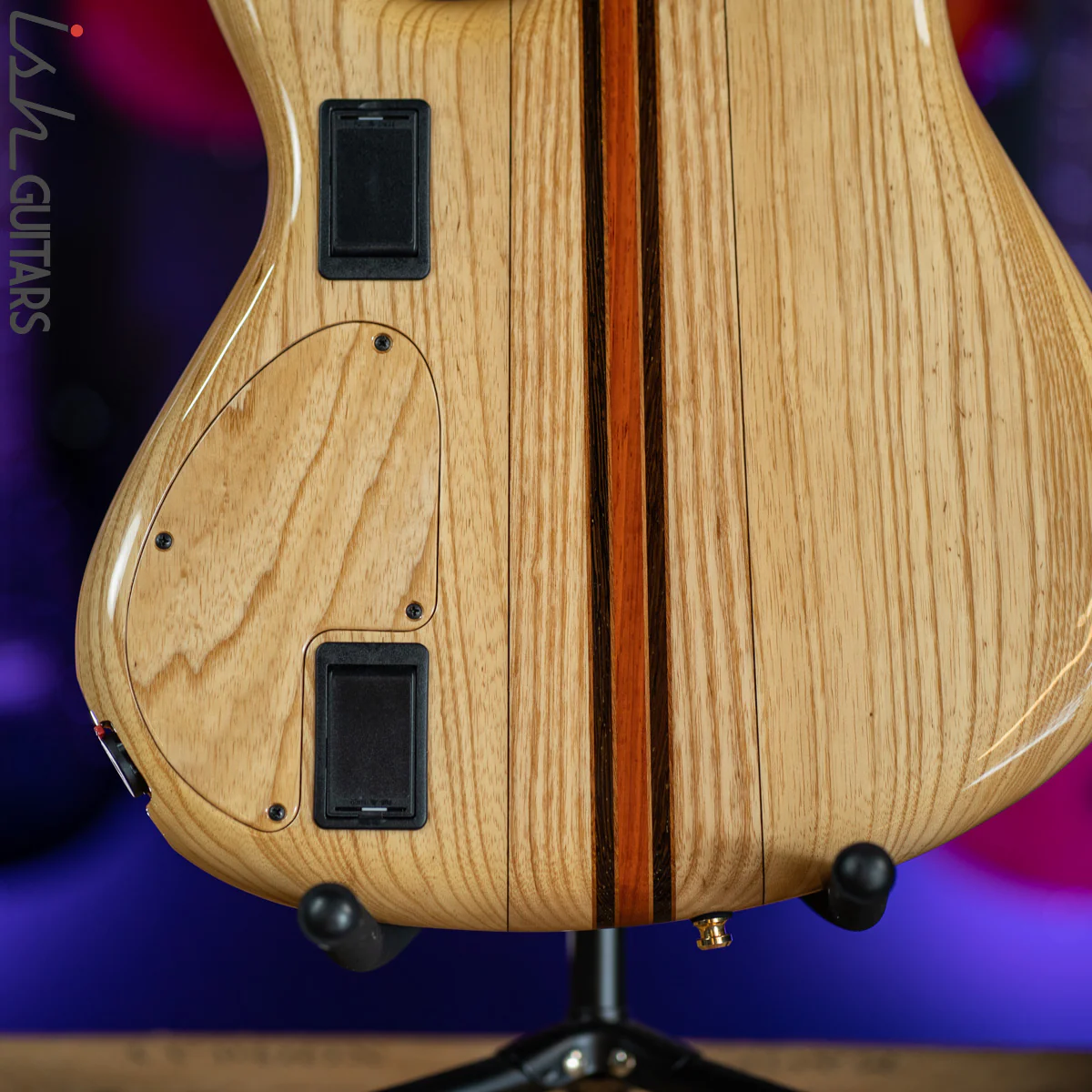 2017 Mayones Custom 5 Pi II VF Multi-Scale Bass Buckeye Burl Natural - Image 11