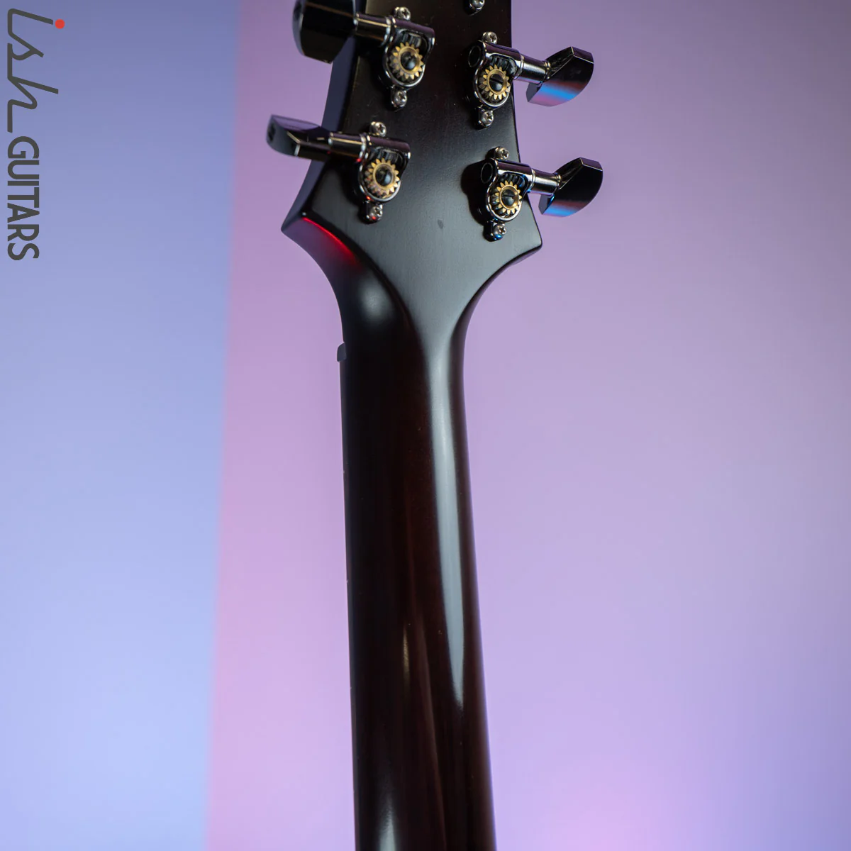 2017 PRS Wood Library Custom 24 Semi-Hollow Satin Black Gold Burst 10 Top - Image 14