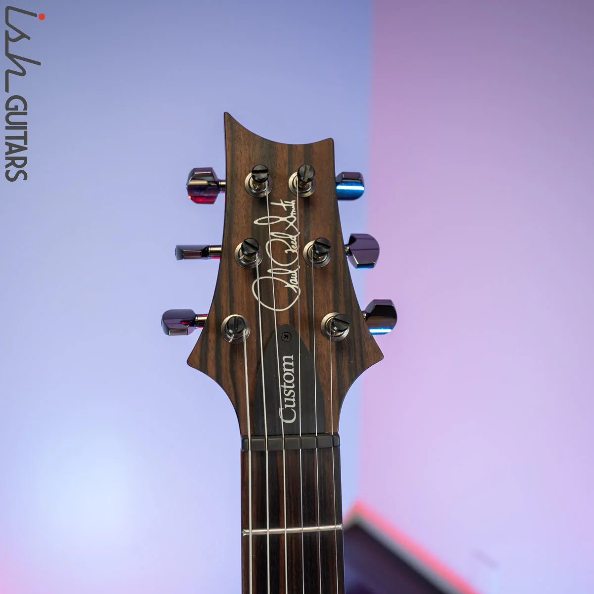 2017 PRS Wood Library Custom 24 Semi-Hollow Satin Black Gold Burst 10 Top - Image 7