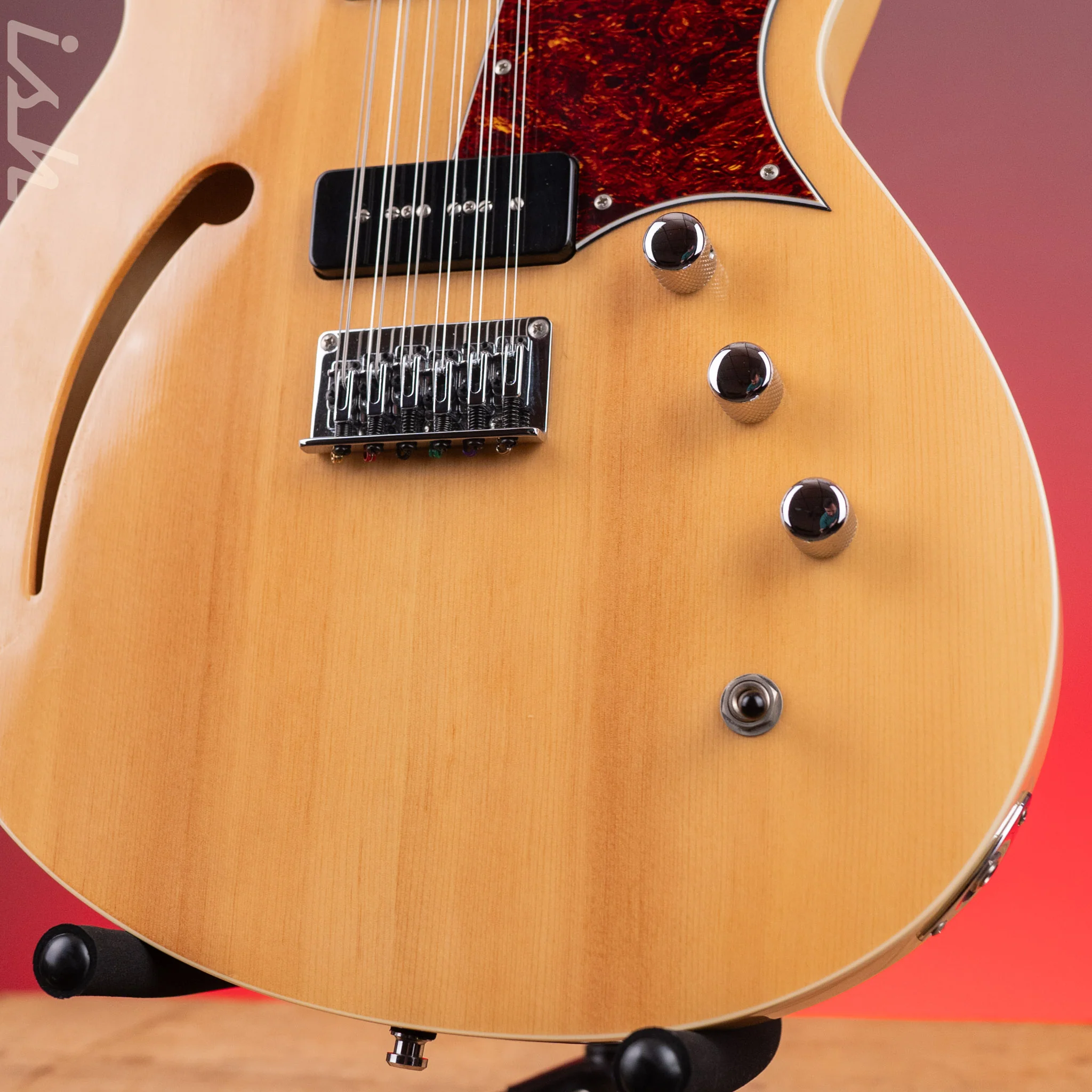 2017 Reverend Airwave 12-String Electric Guitar Natural - Image 4