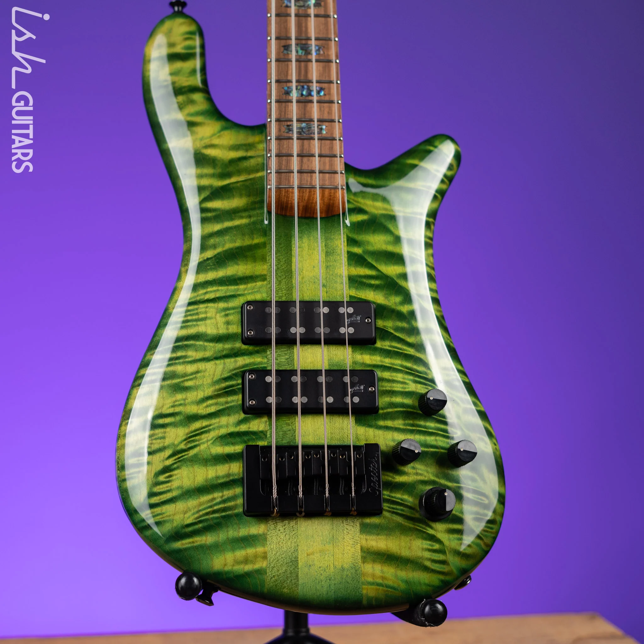 2017 Spector USA NS-4 Custom Algae Green Helium Redwood