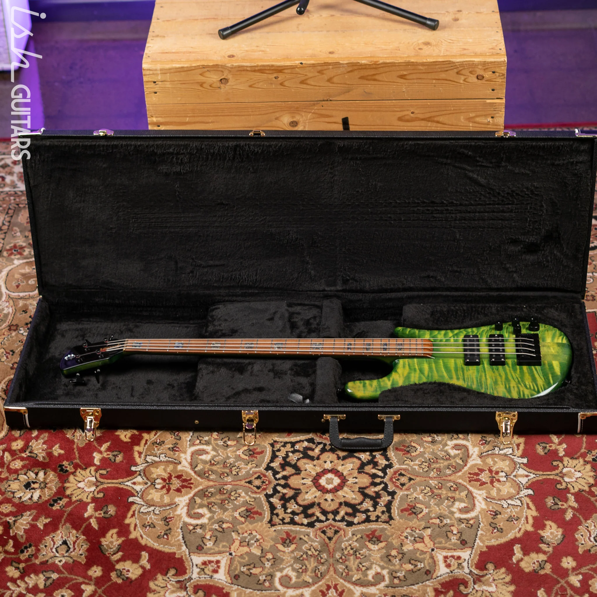 2017 Spector USA NS-4 Custom Algae Green Helium Redwood - Image 16
