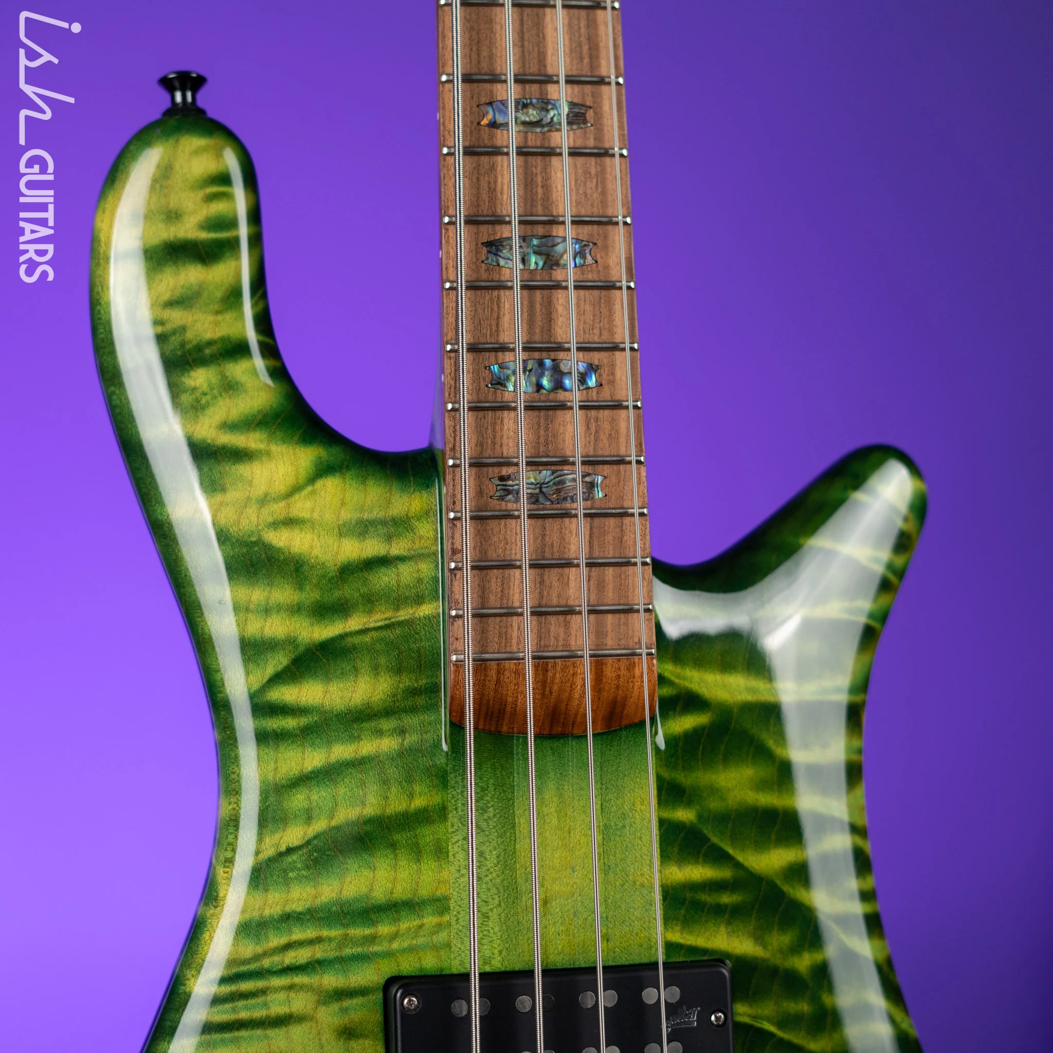 2017 Spector USA NS-4 Custom Algae Green Helium Redwood - Image 3