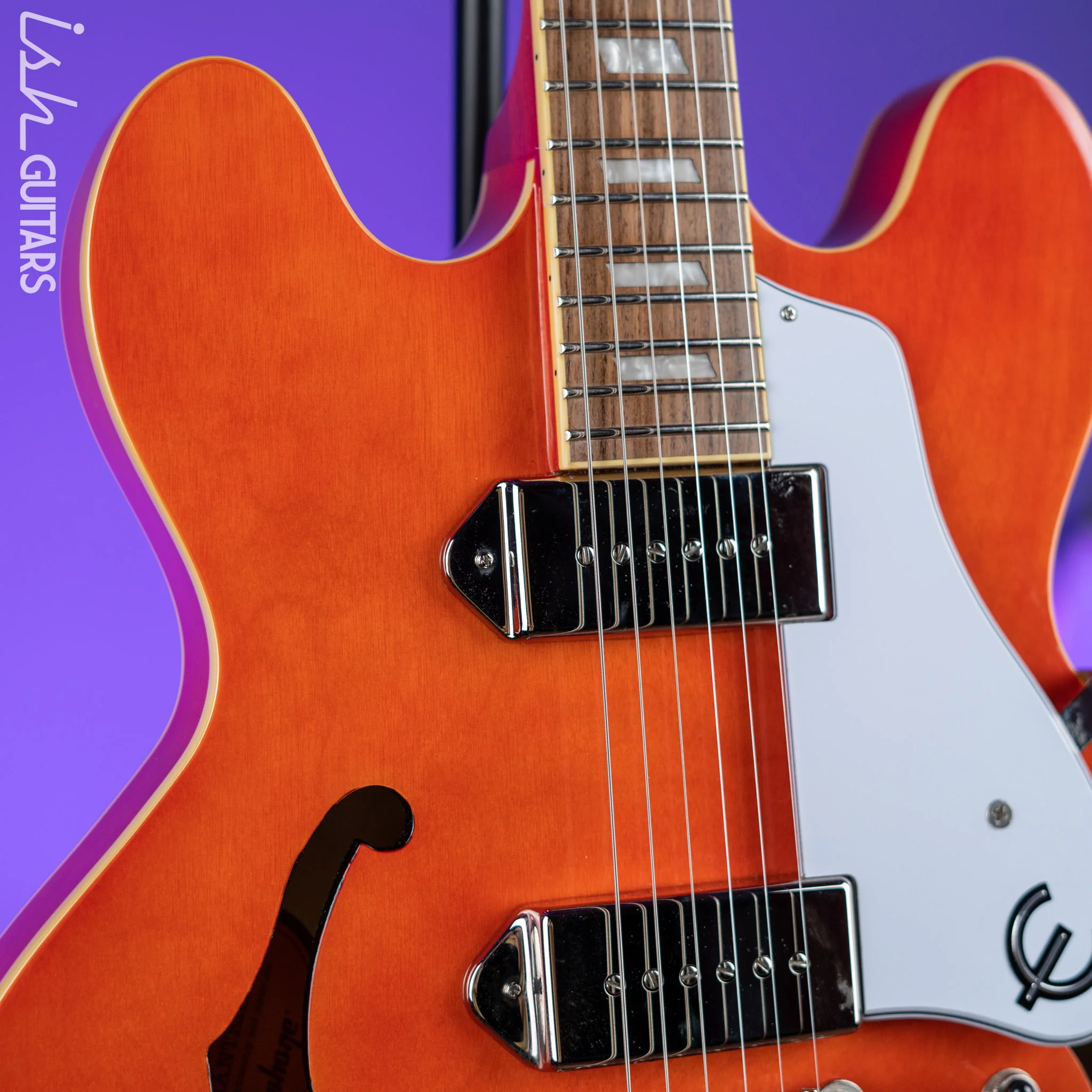 2018 Epiphone Casino Worn Sunrise Orange - Image 3