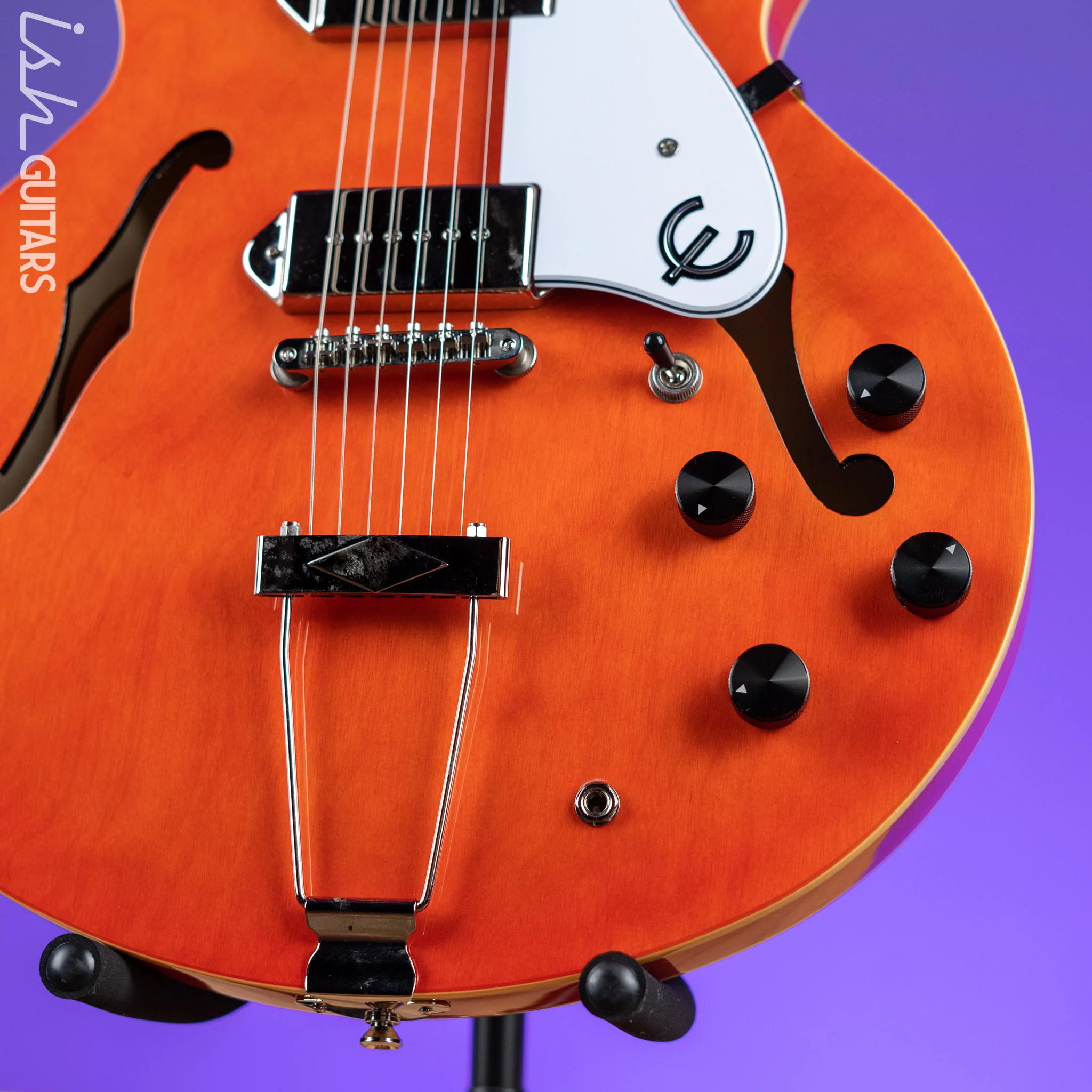 2018 Epiphone Casino Worn Sunrise Orange - Image 4