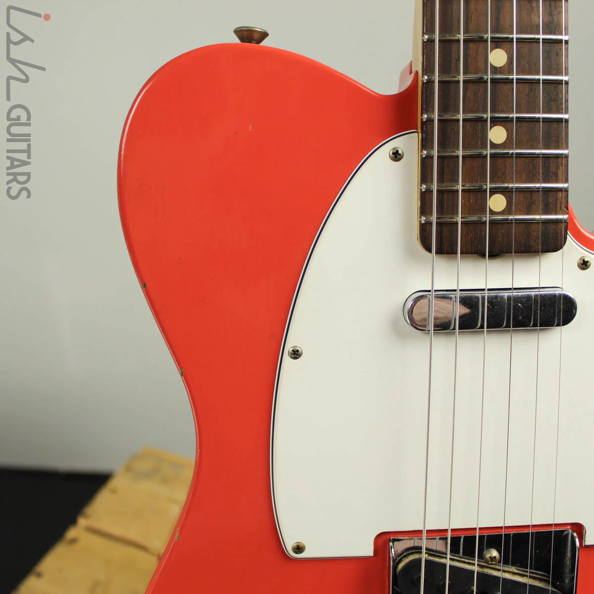 2018 Fender Custom Shop 1963 Telecaster Journeyman Fiesta Red Relic - Image 4