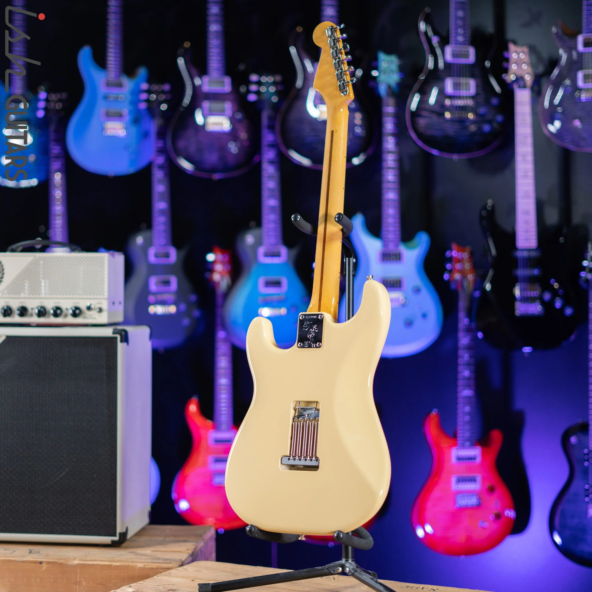 2018 Fender Eric Johnson Thinline Strat Vintage White - Image 8
