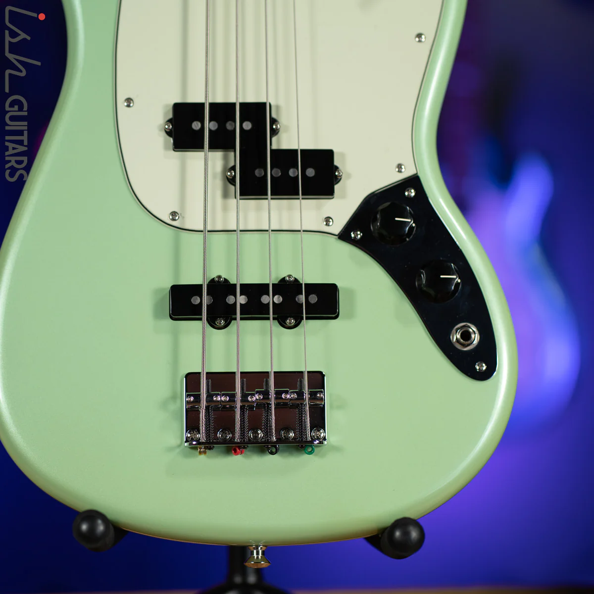2018 Fender Mustang Bass Seafoam Green PJ Special Edition - Image 4