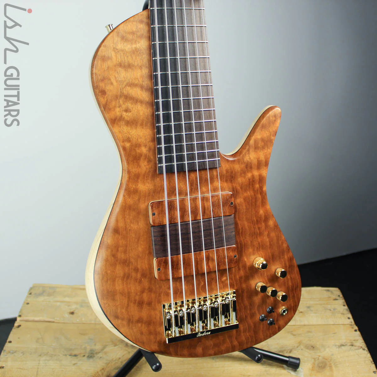 2018 Fodera Six String Emperor II Elite Quilted Mahogany/Ash