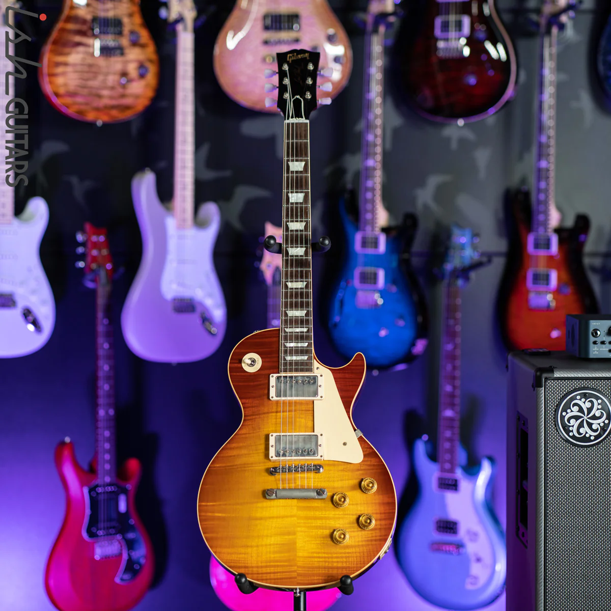 2018 Gibson Custom '59 Les Paul Standard Figured Red Sky Fade VOS - Image 2