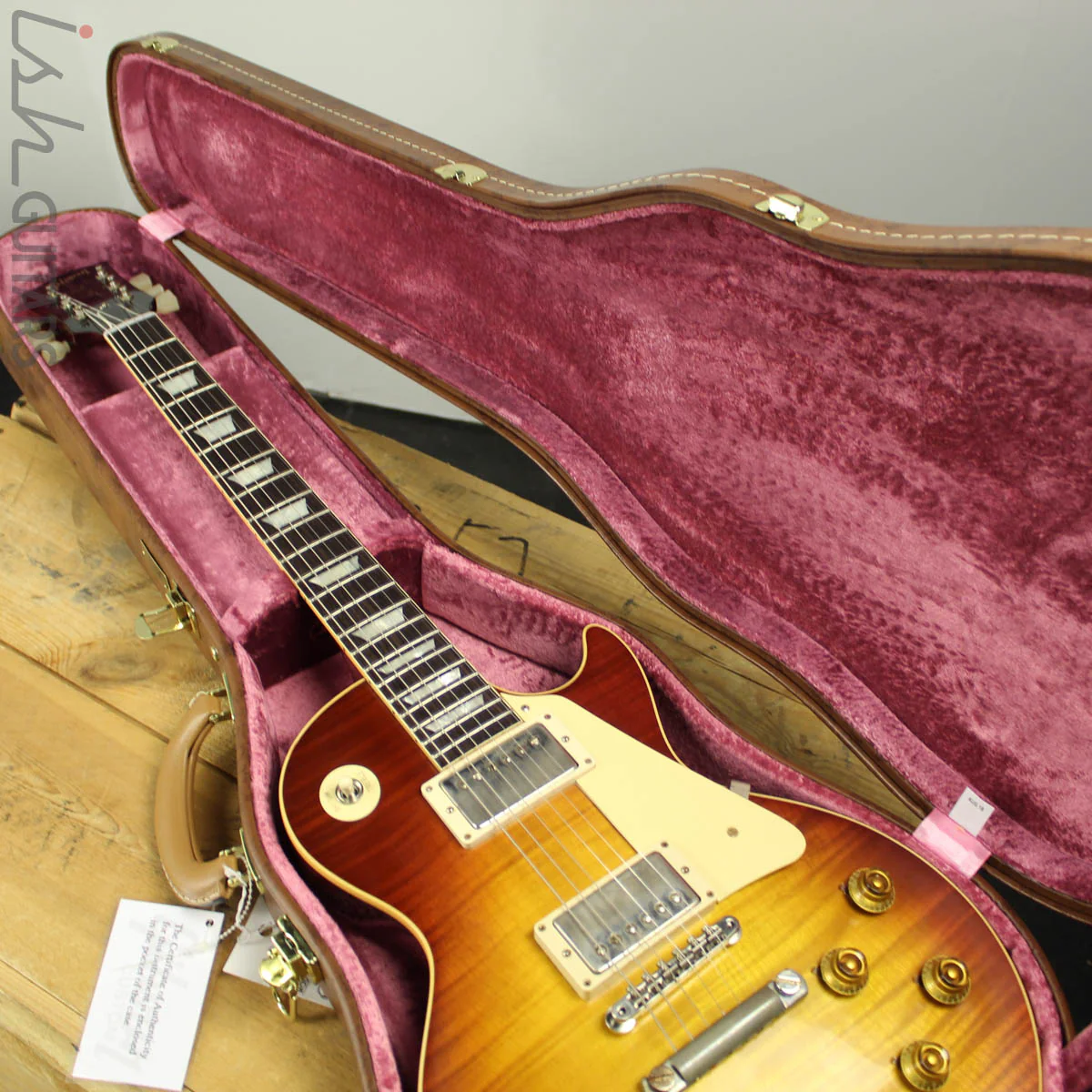 2018 Gibson Custom '59 Les Paul Standard Figured Red Sky Fade VOS - Image 17