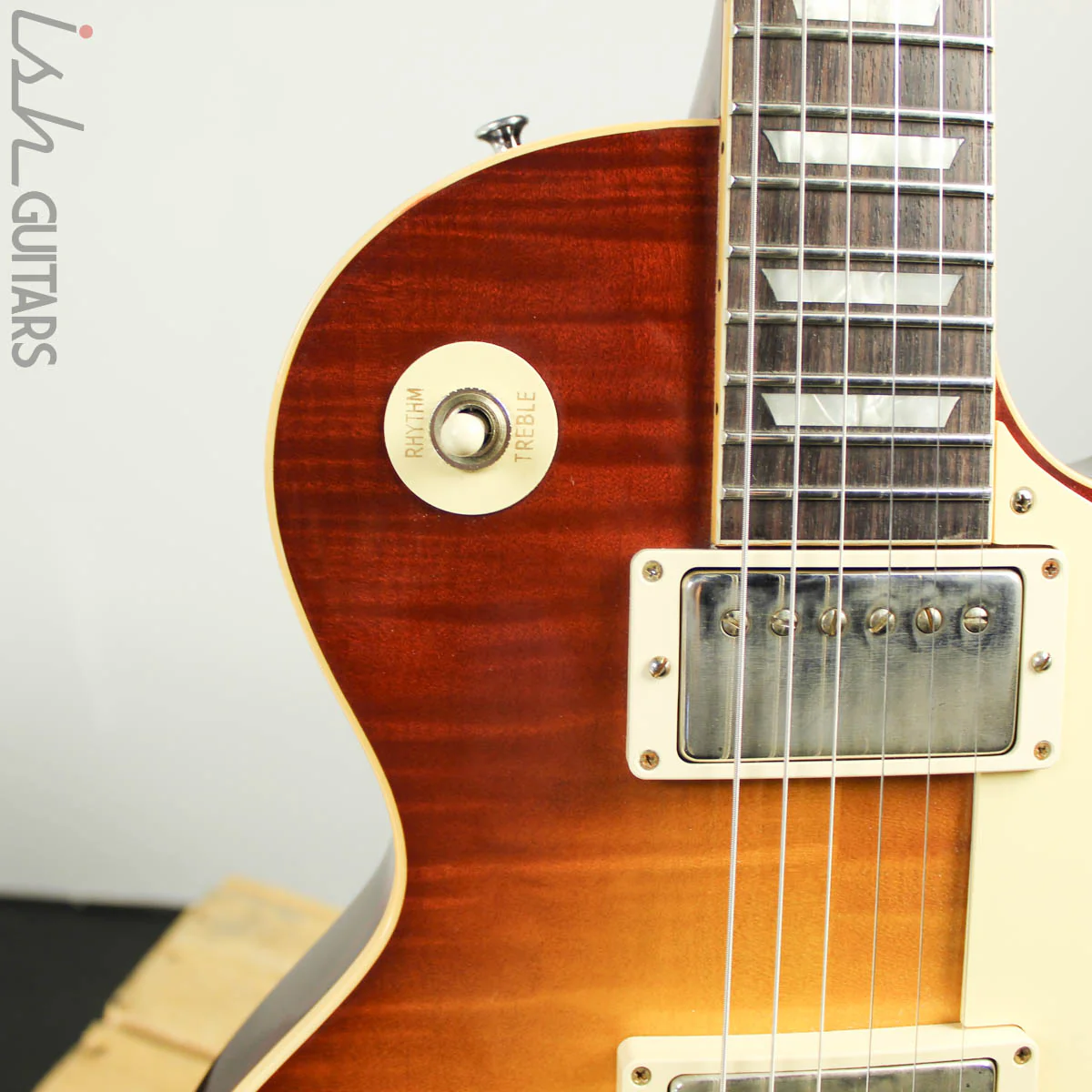 2018 Gibson Custom '59 Les Paul Standard Figured Red Sky Fade VOS - Image 4