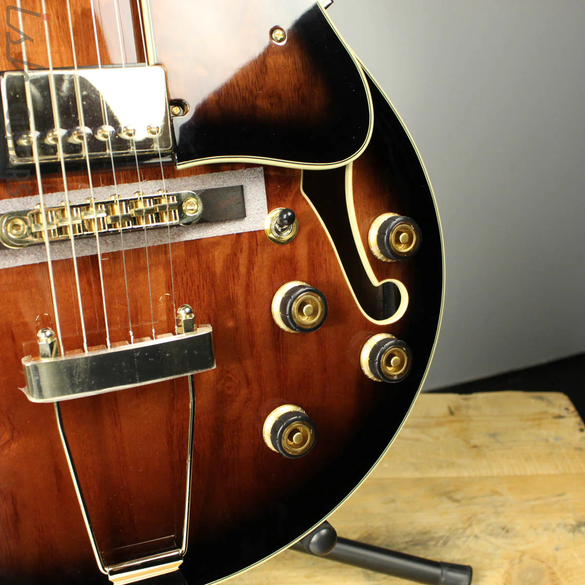 2018 Ibanez Artcore Expressionist AG95QA Dark Brown Sunburst - Image 4